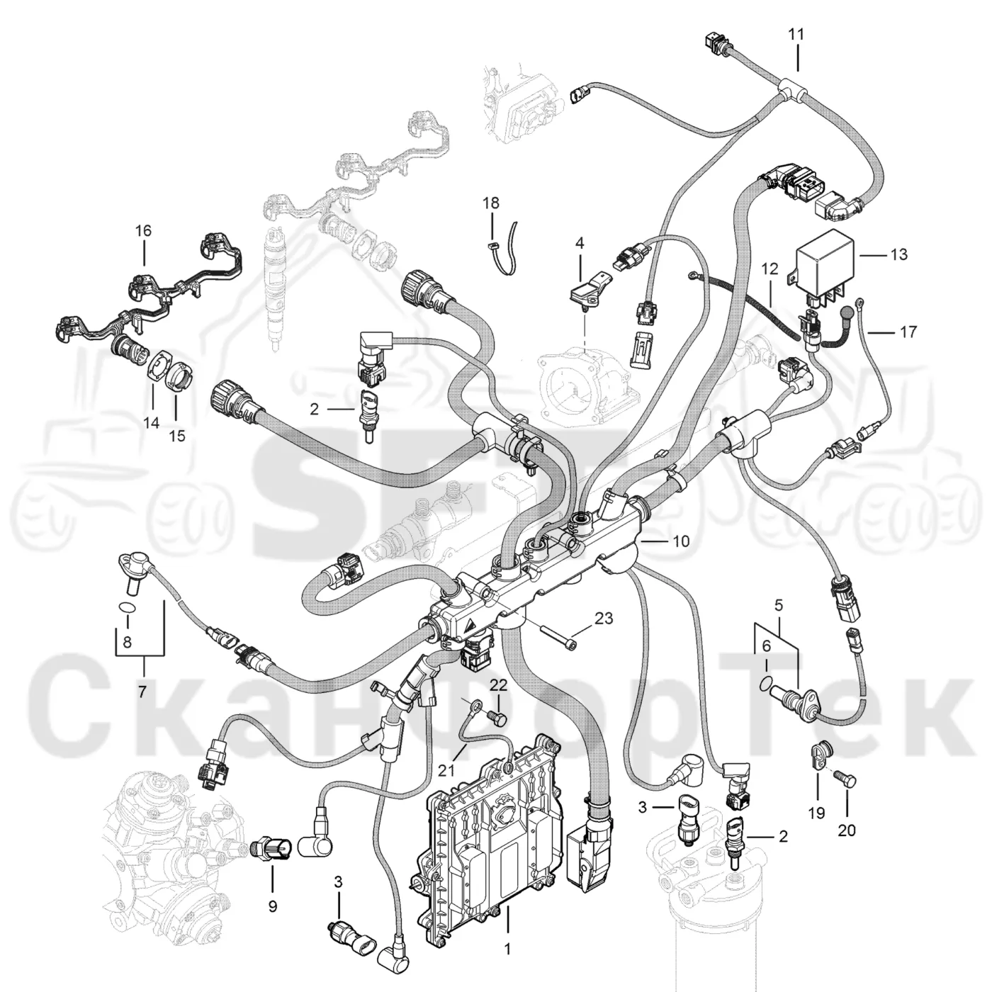 Схема: EEM parts 8950000966-