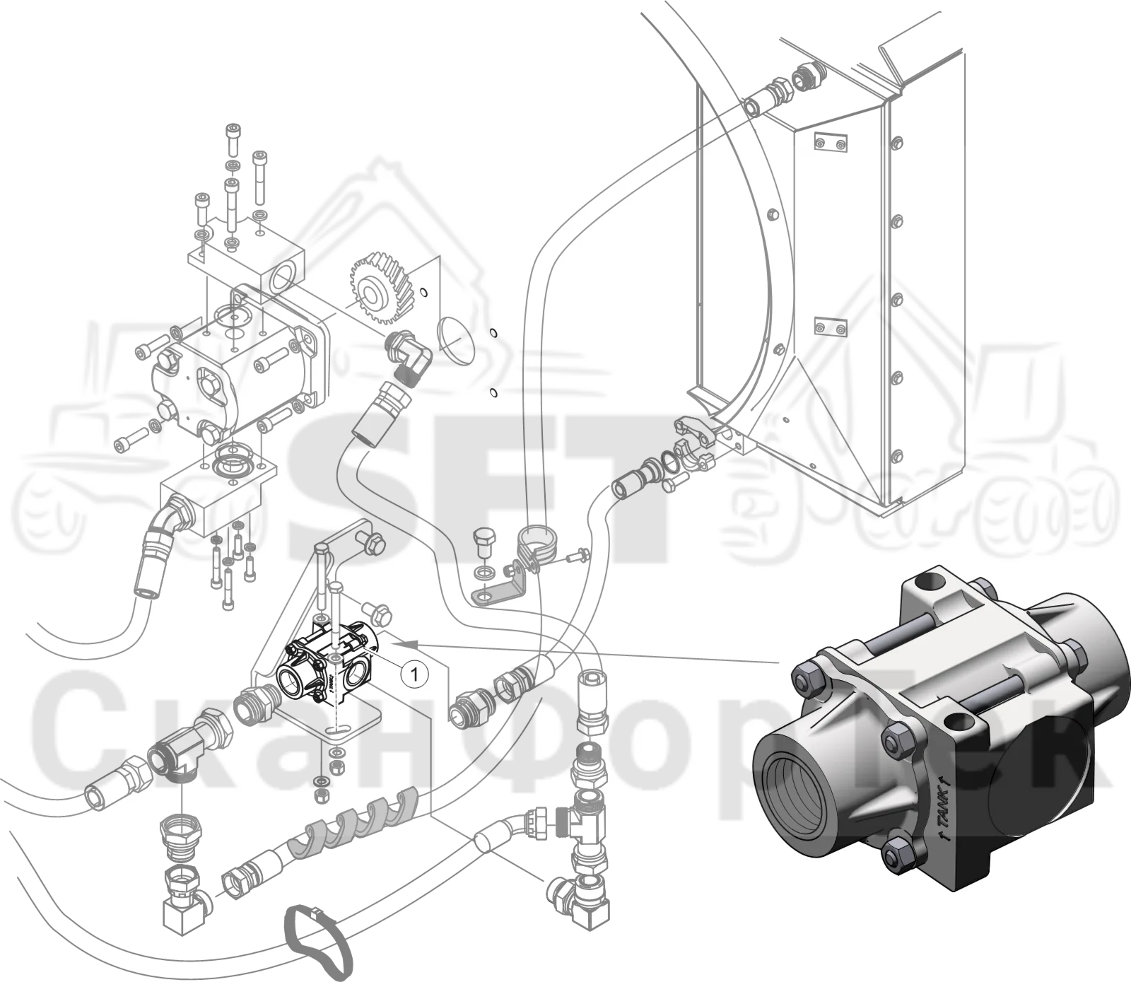 Схема: Термостат 56C°-64C°