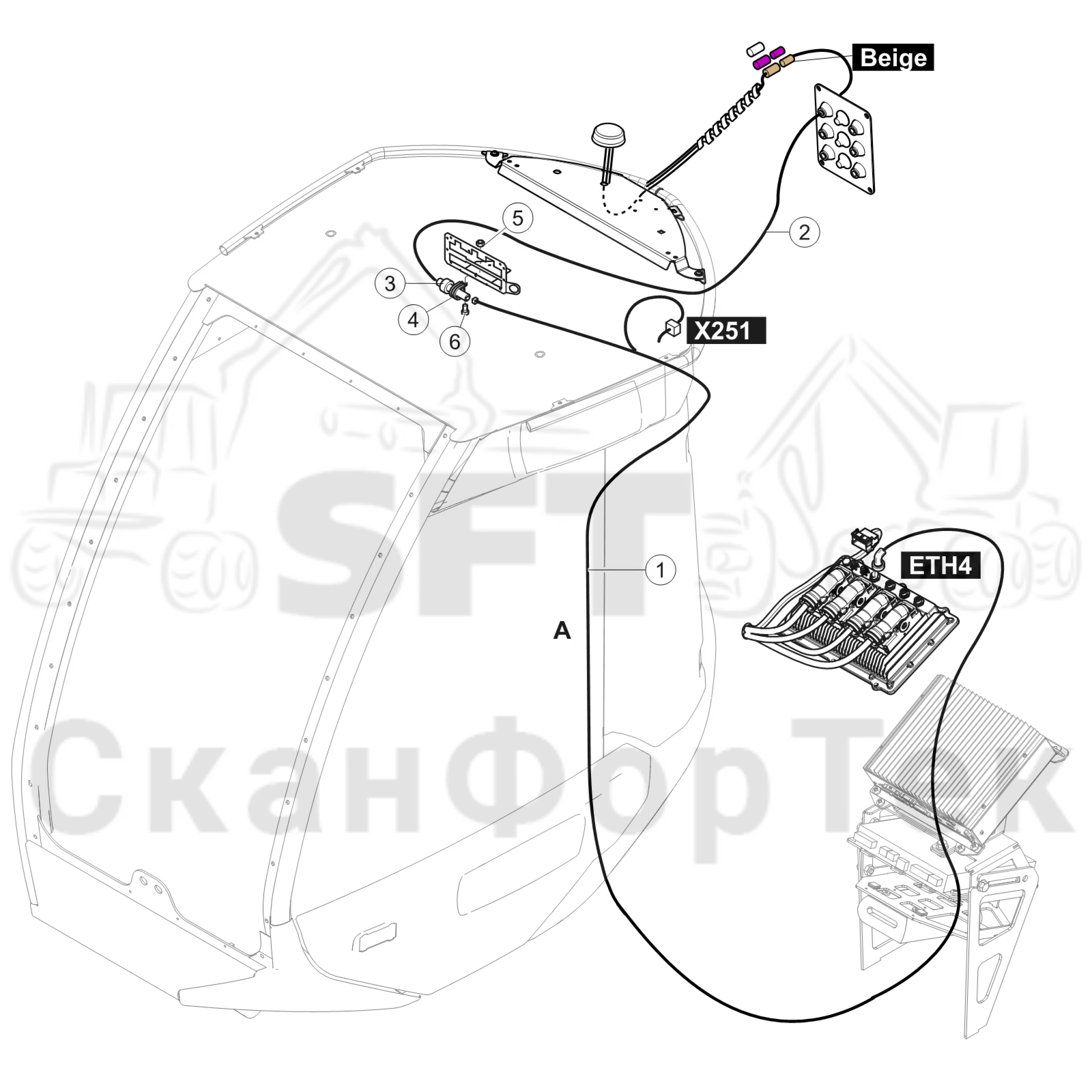 Схема: Электрооборудование Maxi Offline