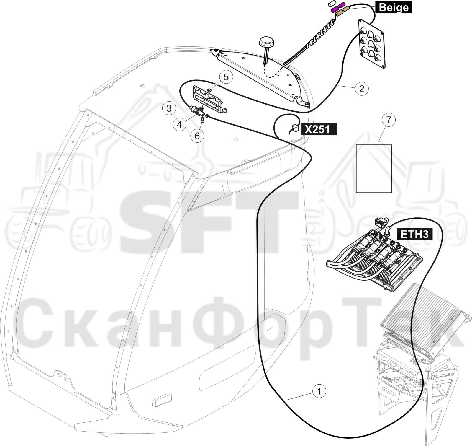 Схема: Электрооборудование Maxi Offline 9010064551-