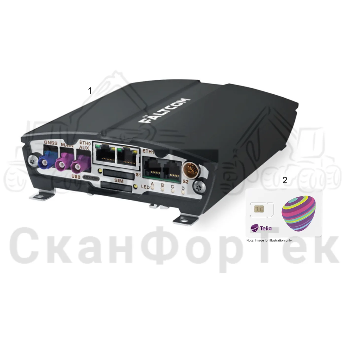 Схема: Электронный блок