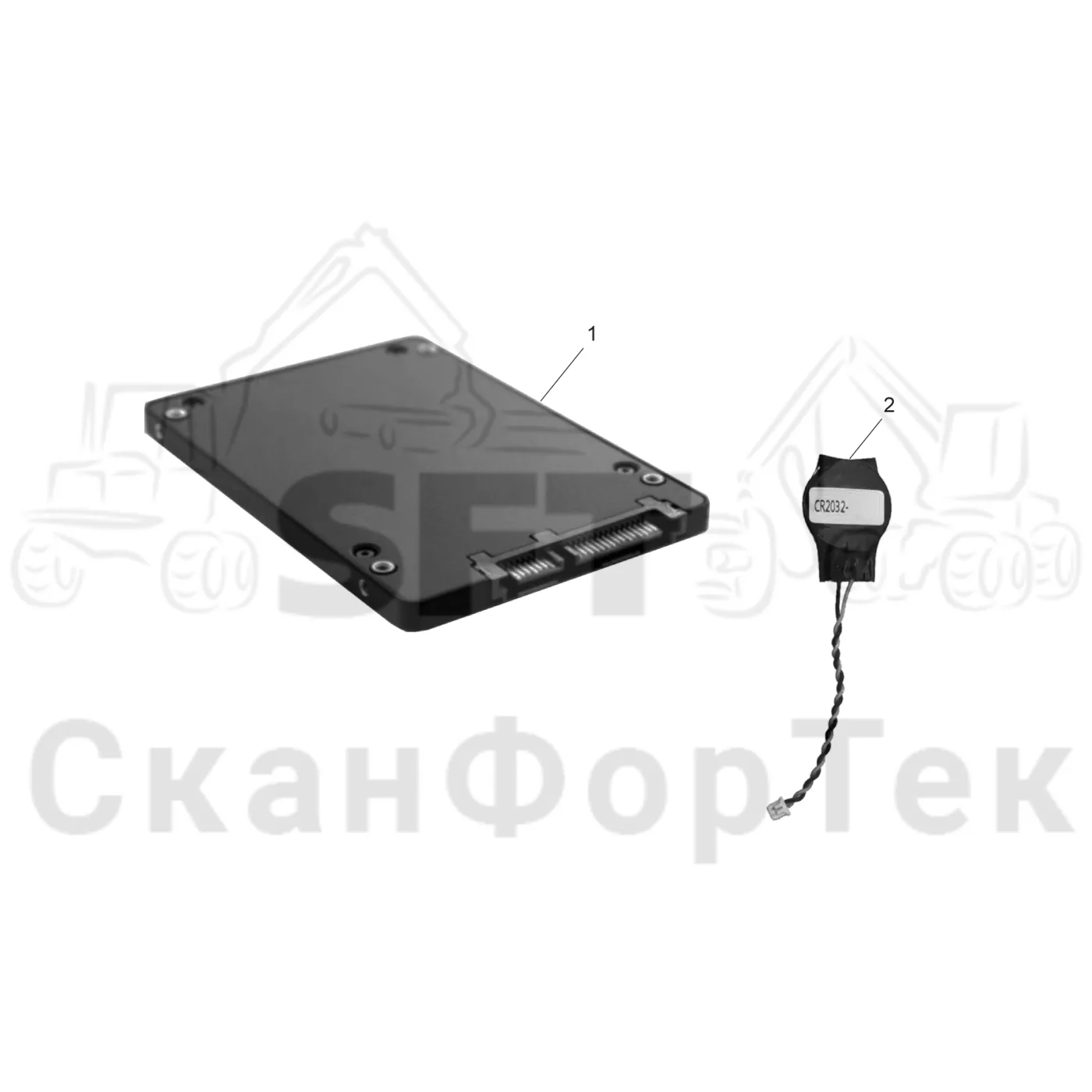 Схема: Электрический набор PC X40  8950023060- · Запчасть  MaxiPC X40