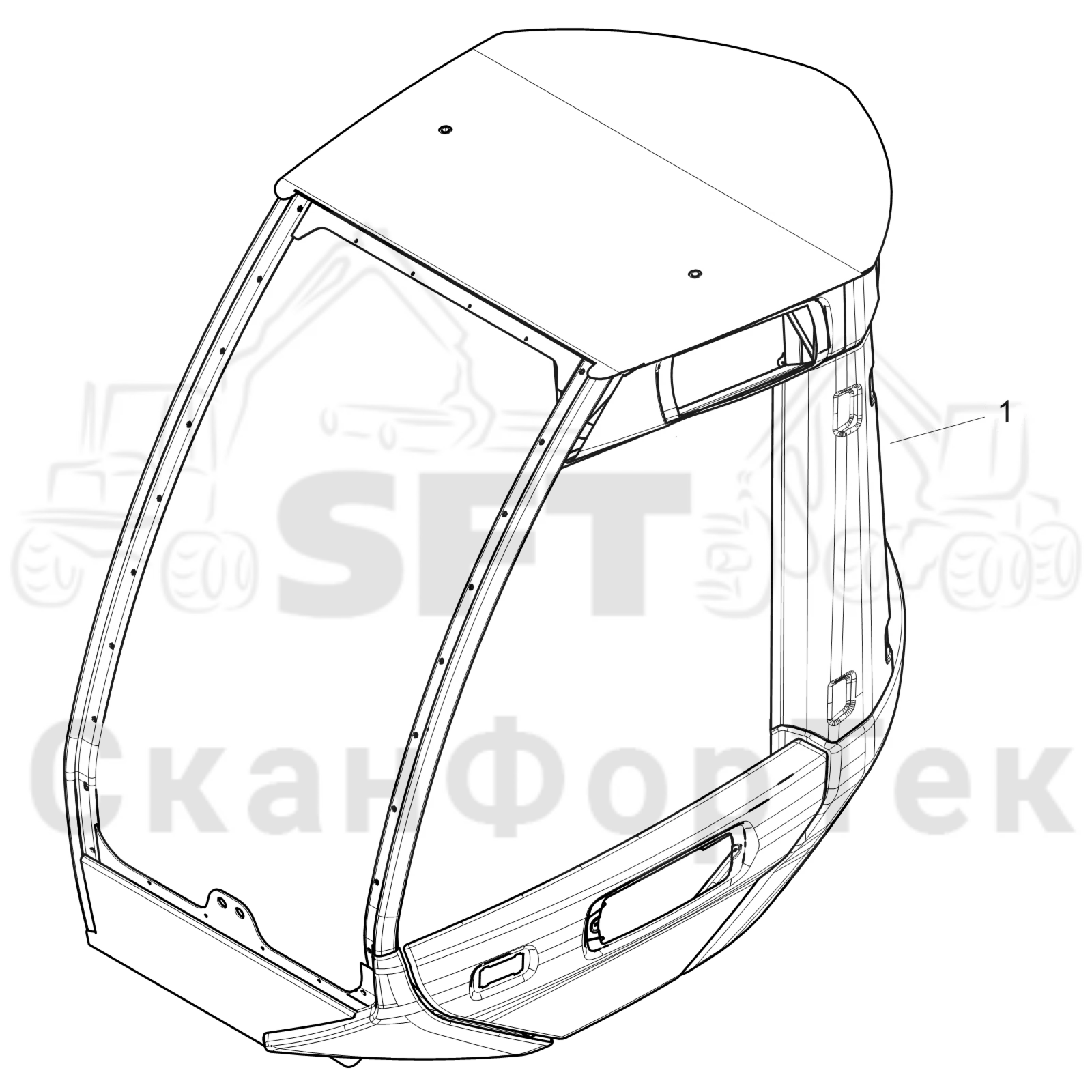 Схема: Кабина