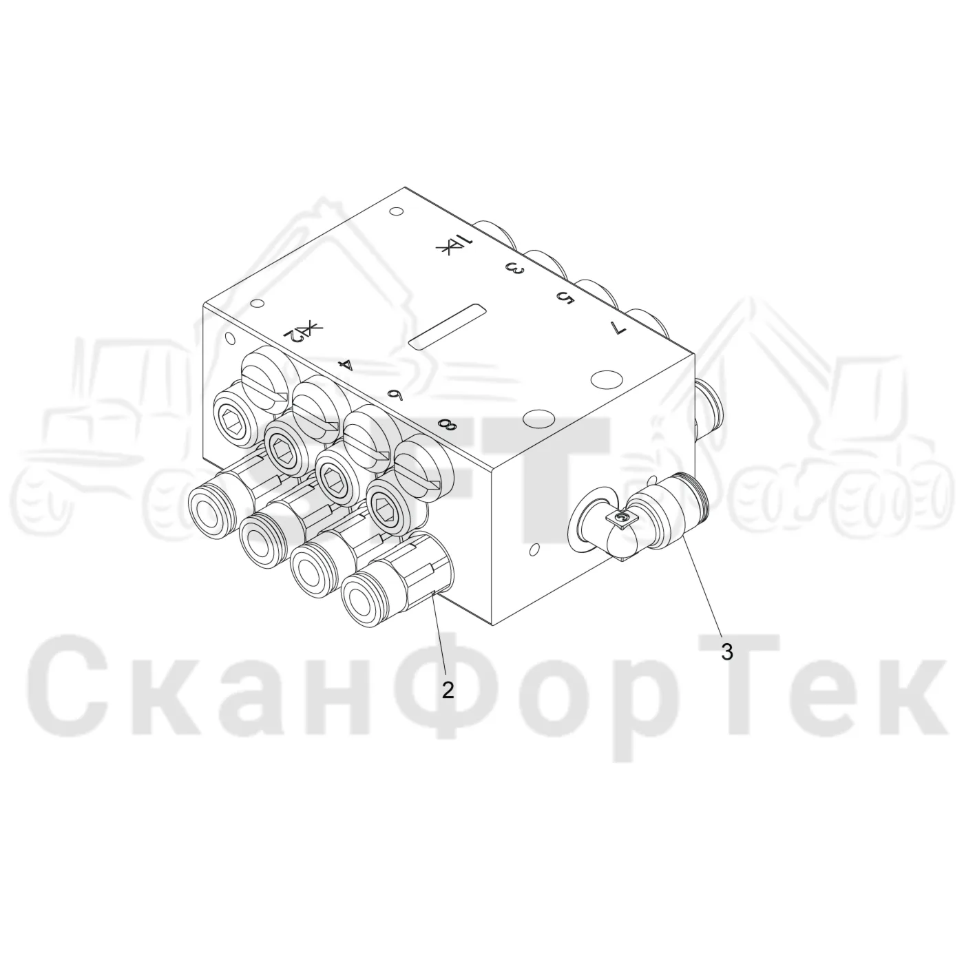 Схема: Смазка,​ шасси · Блок