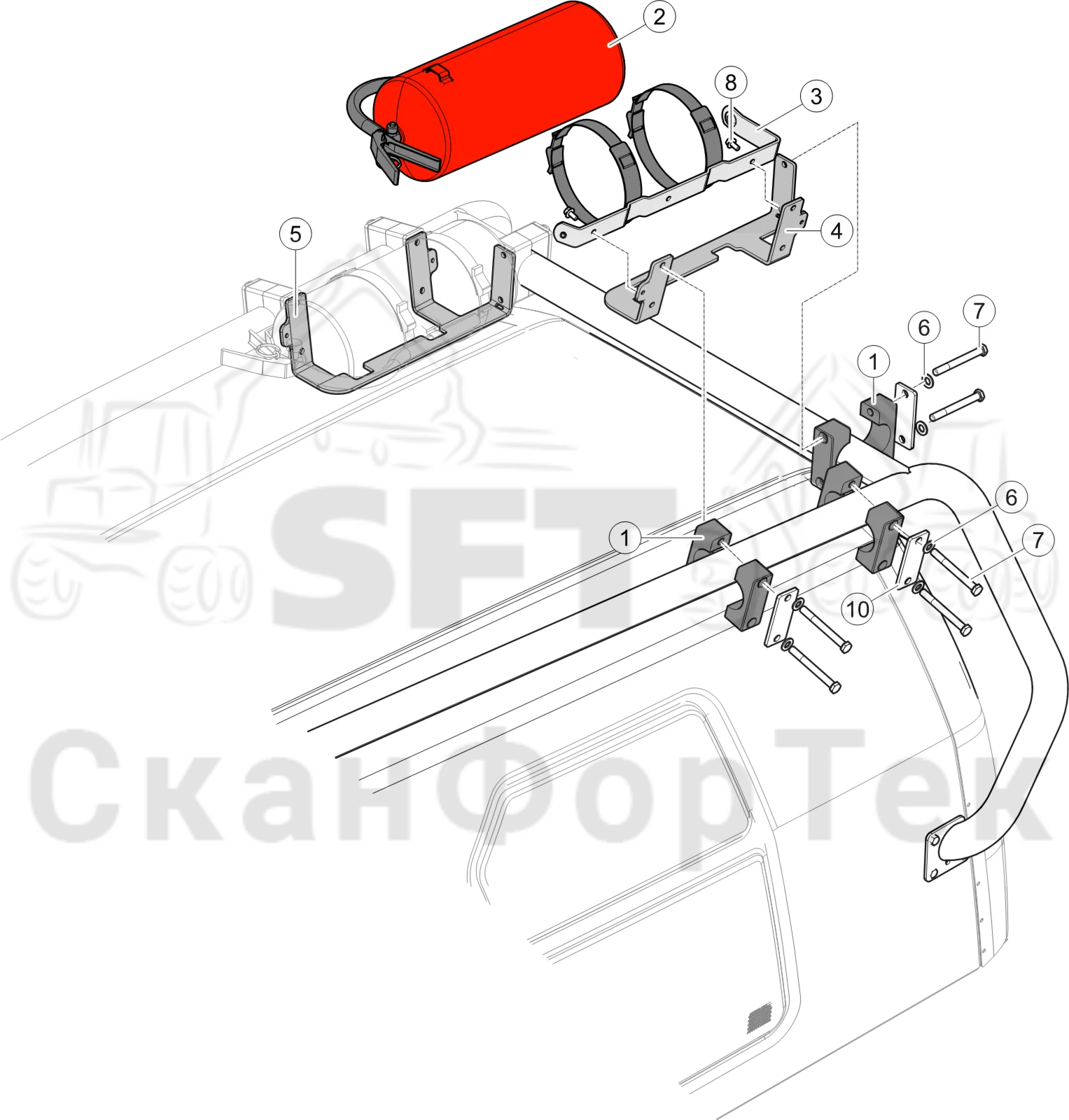 Схема: Огнетушитель