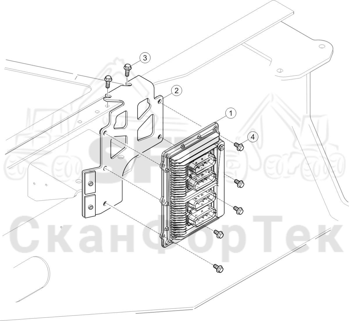 Схема: Электрооборудование MCU