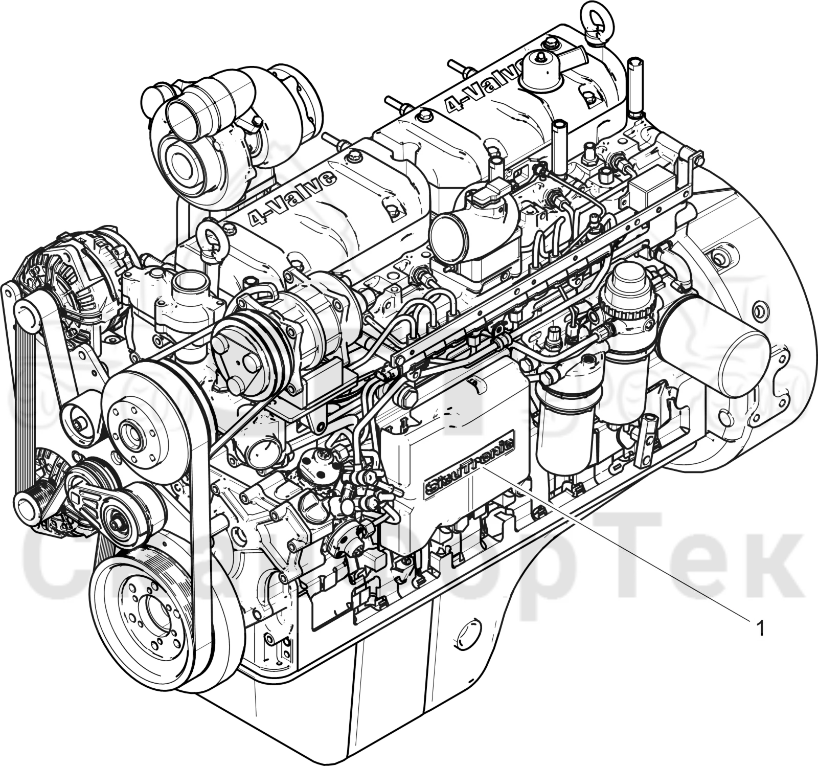 Схема: Двигатель