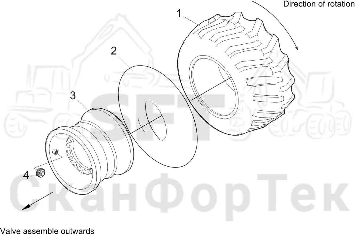 Схема: Wheel Right 710/40-24,​5 T480