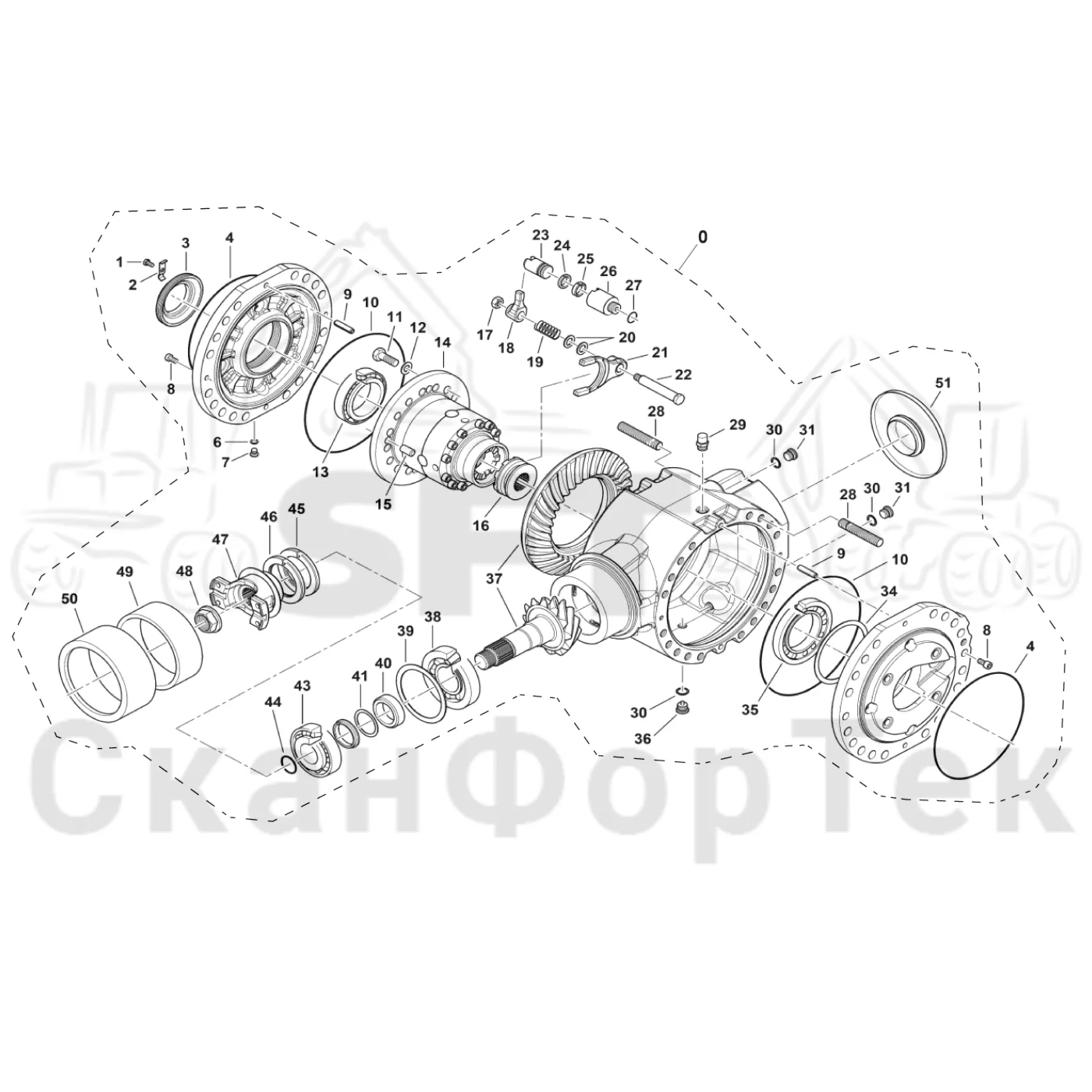 Схема: Дифференциал