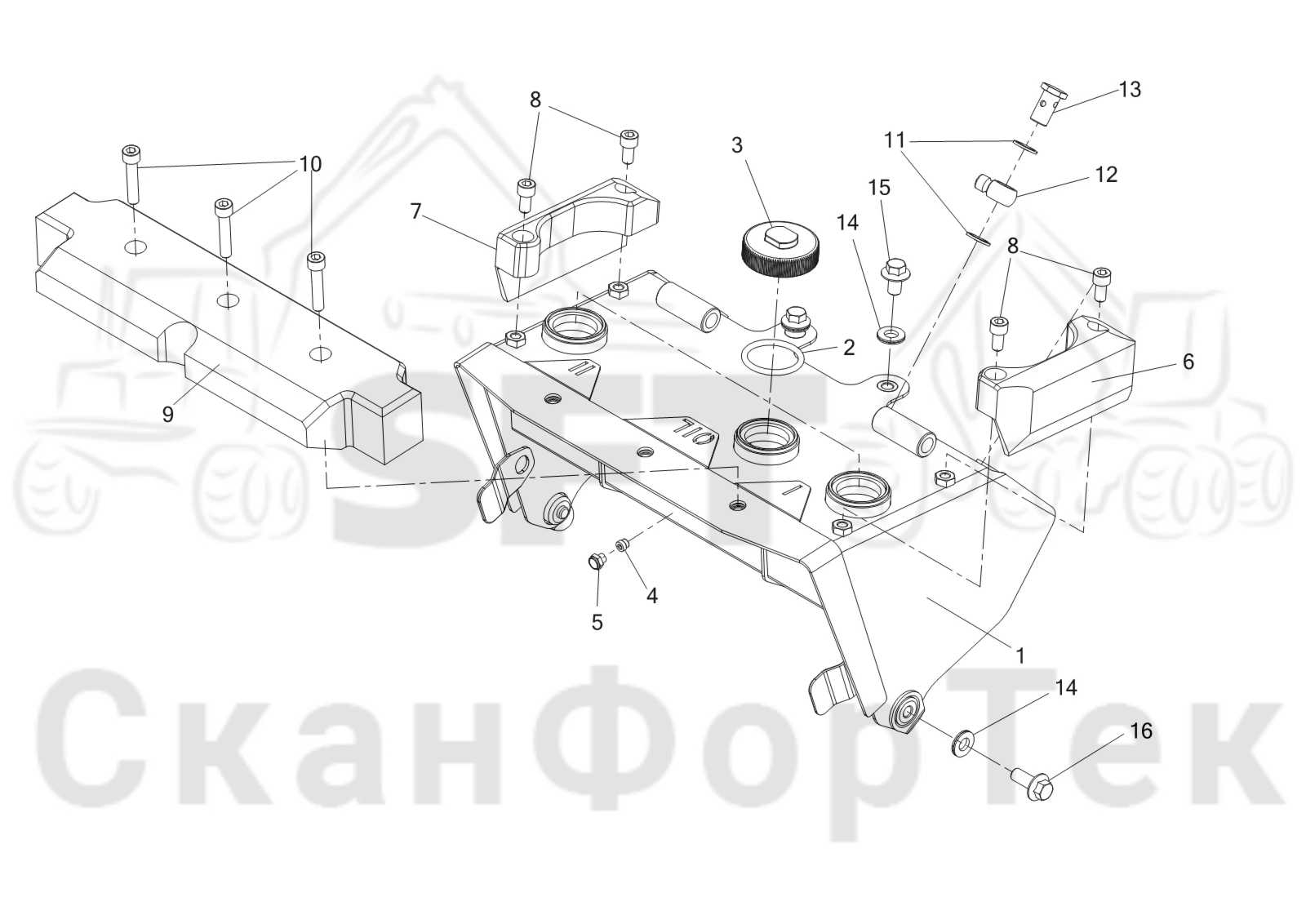 Схема: Бак цветовой маркировки/Маслобак