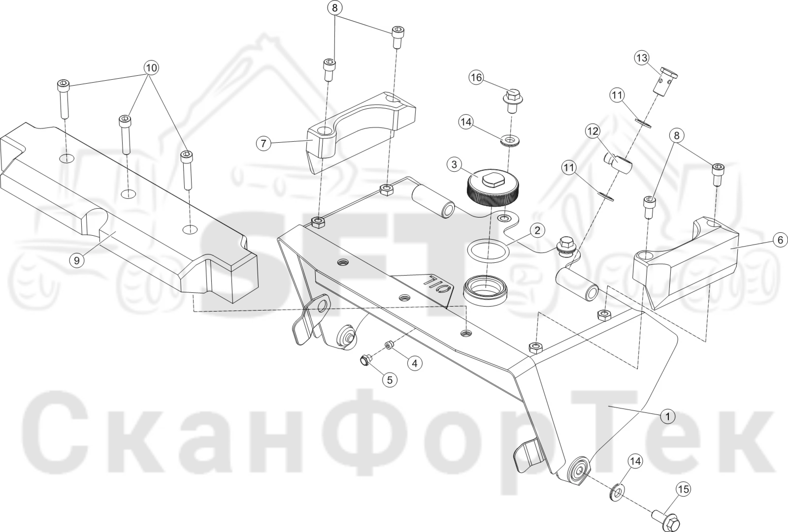Схема: Маслобак 1124022396-