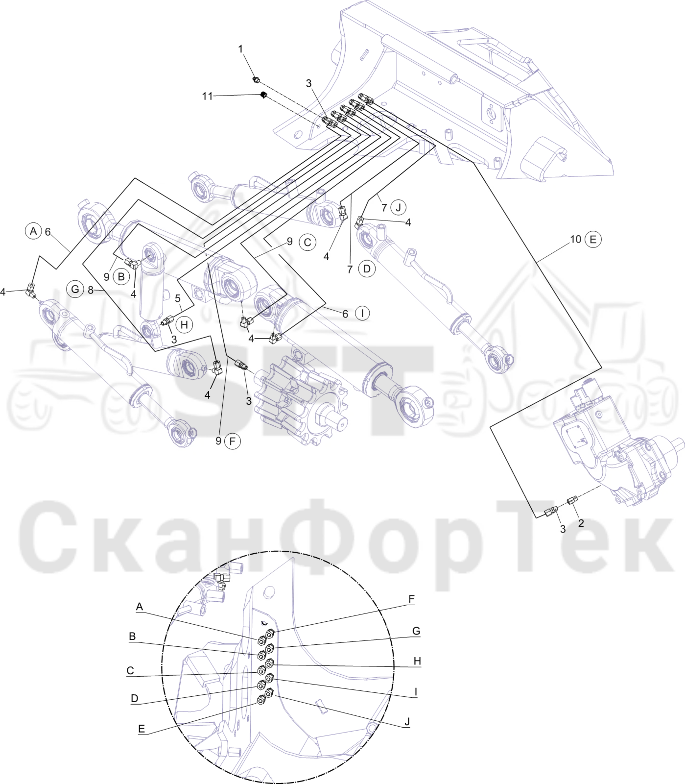 Схема: Смазка, шасси