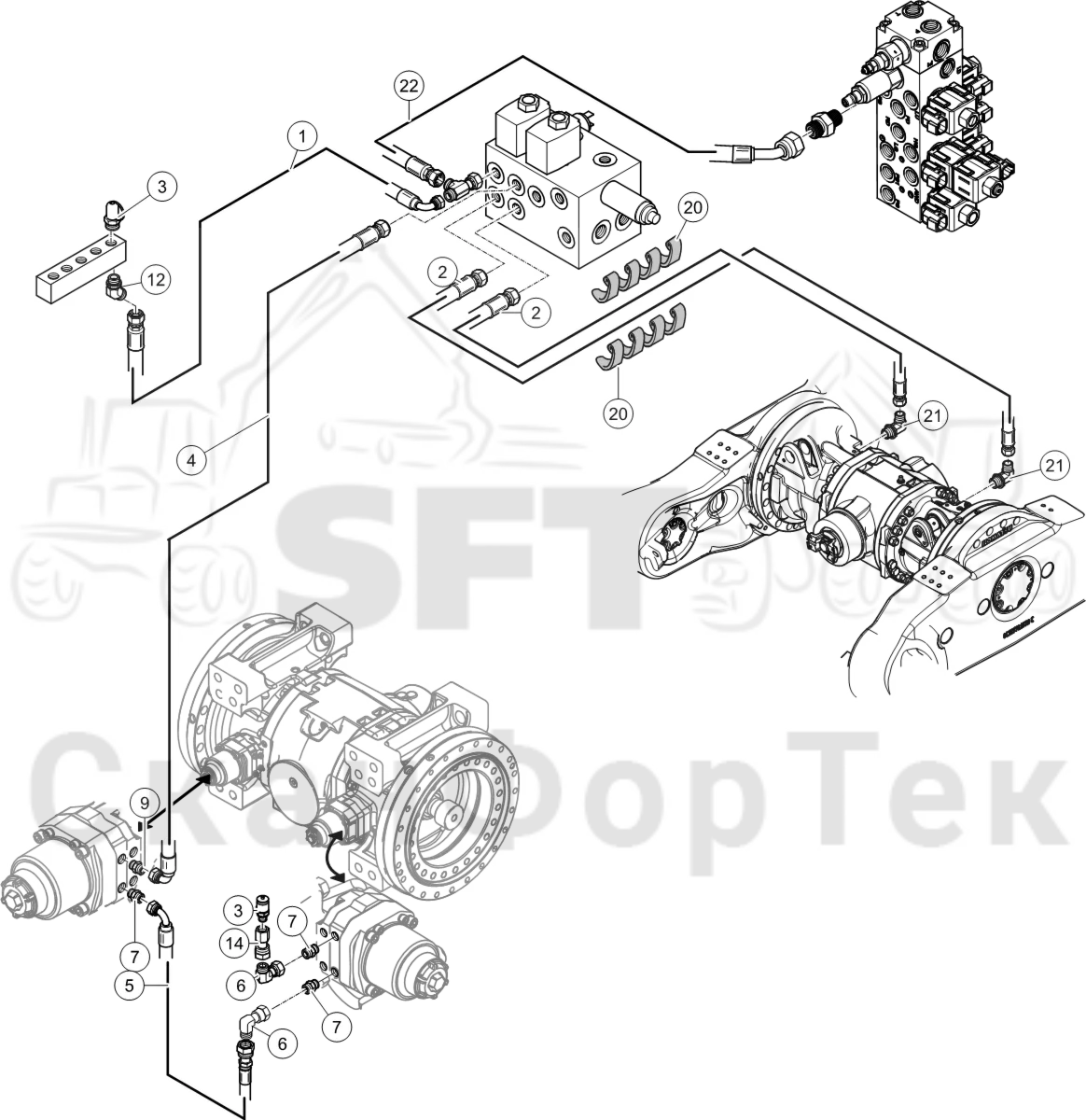 Схема: Стояночный тормоз