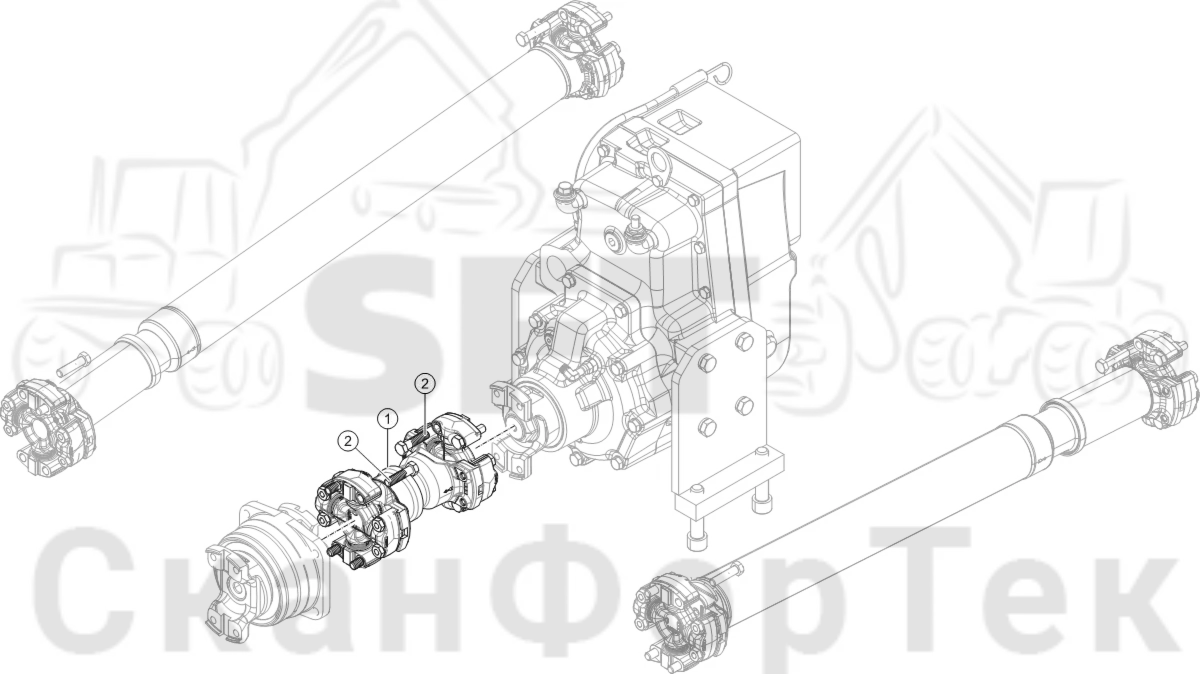 Схема: Силовая трансмиссия 9010041179-