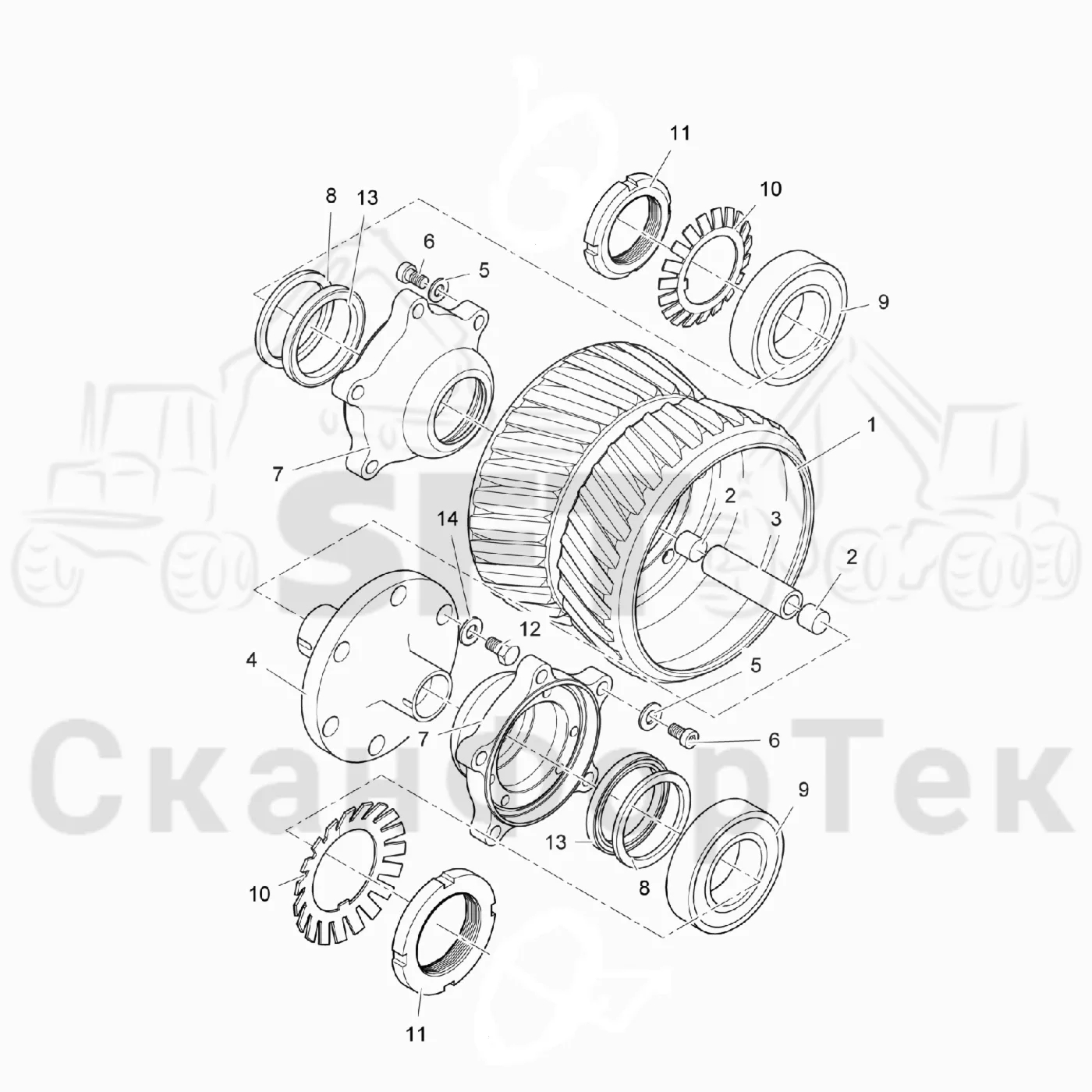 Схема: Подающий ролик VFR 5042 C