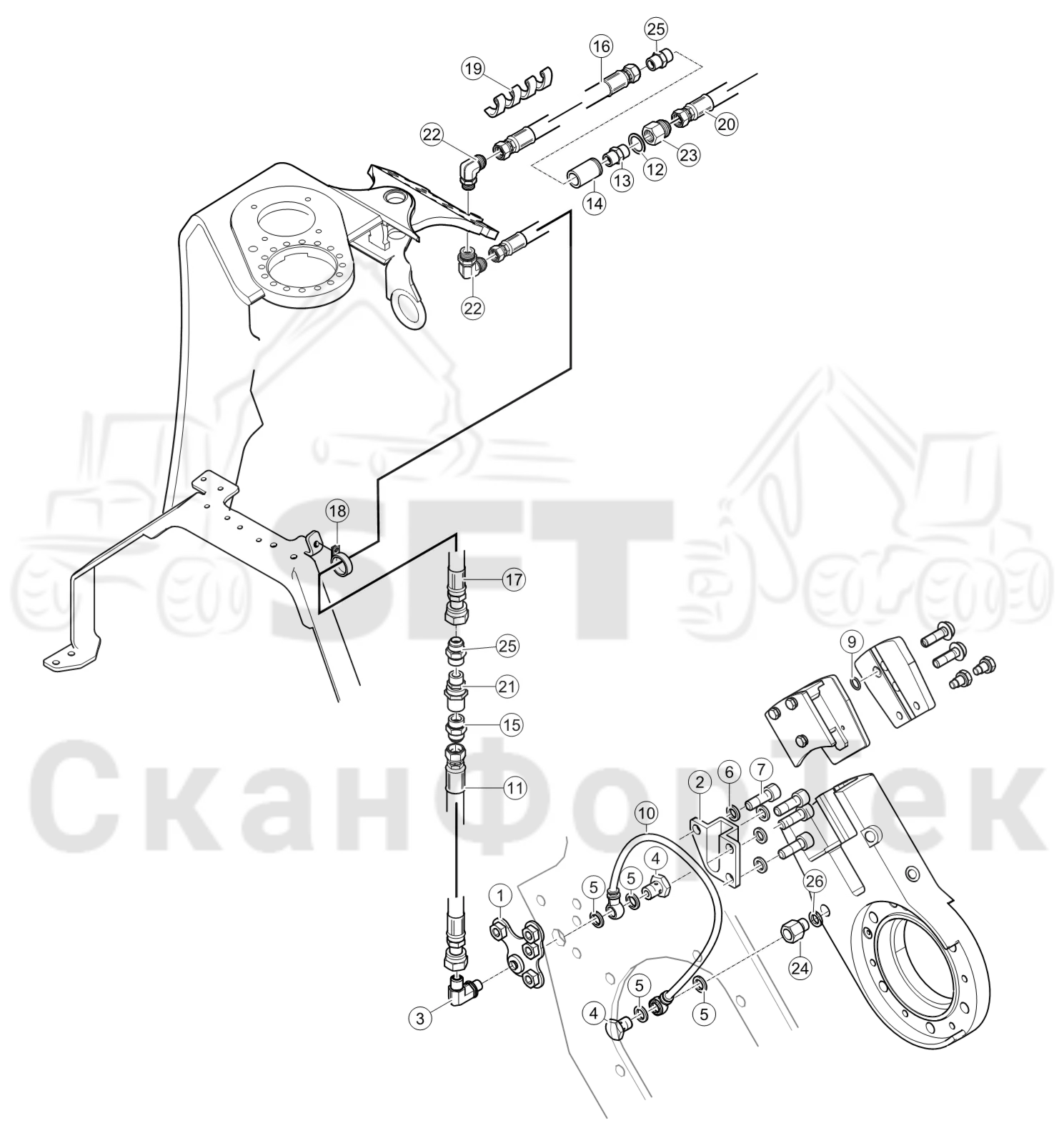 Схема: Корчевка пней CRH 37000023031-