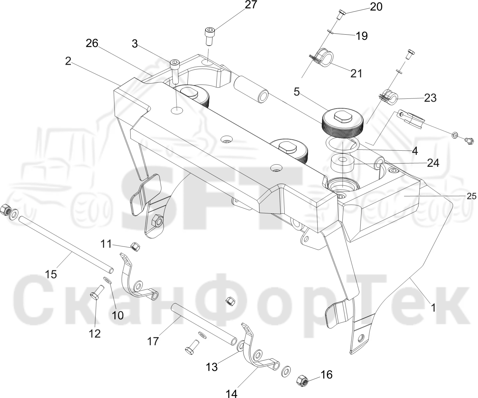 Схема: Бак цветовой маркировки/Маслобак Смазка цепи, смазка