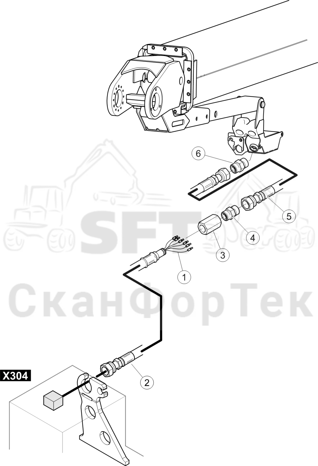 Схема: Комплект электрооборудования ORFS 3132016201-