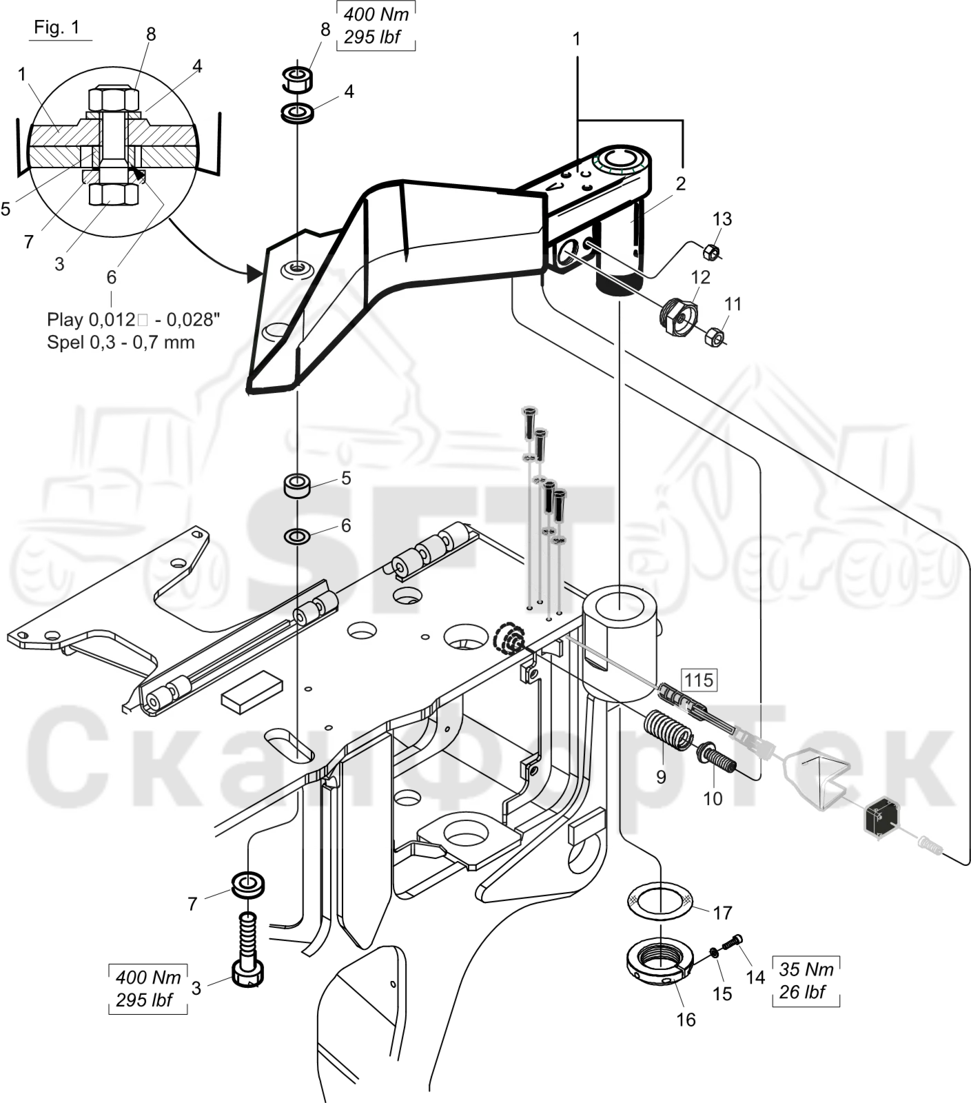 Схема: Верхний сучкорезный нож 3132019079-