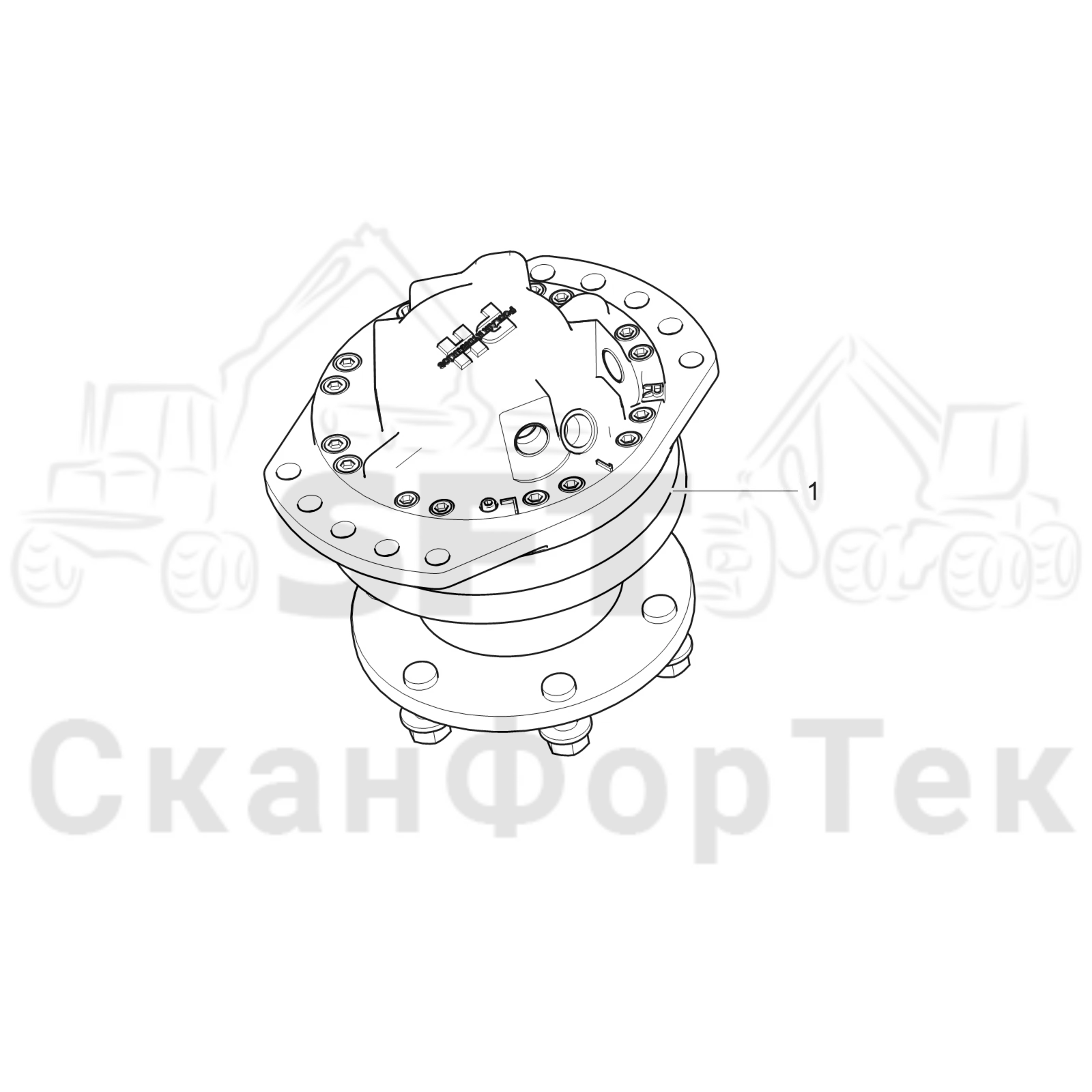 Схема: Гидравлический мотор 934cc  3130200149-