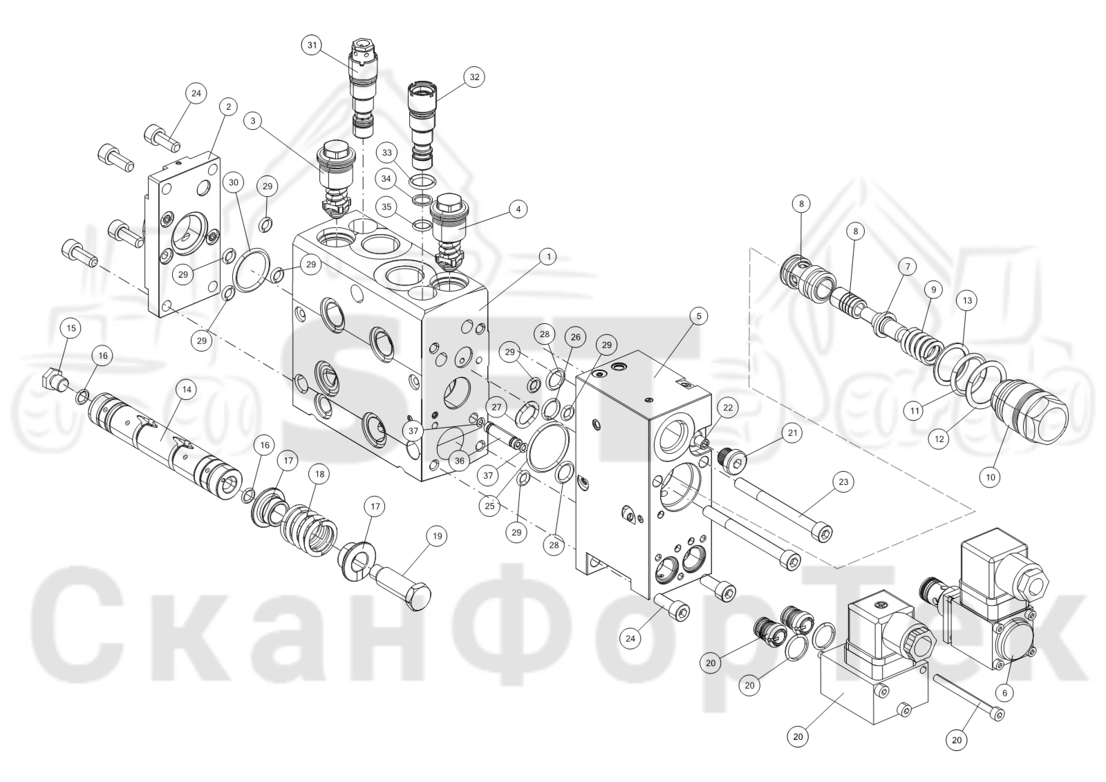 Схема: Клапан, кабели открывания/закрывания 1144022844-