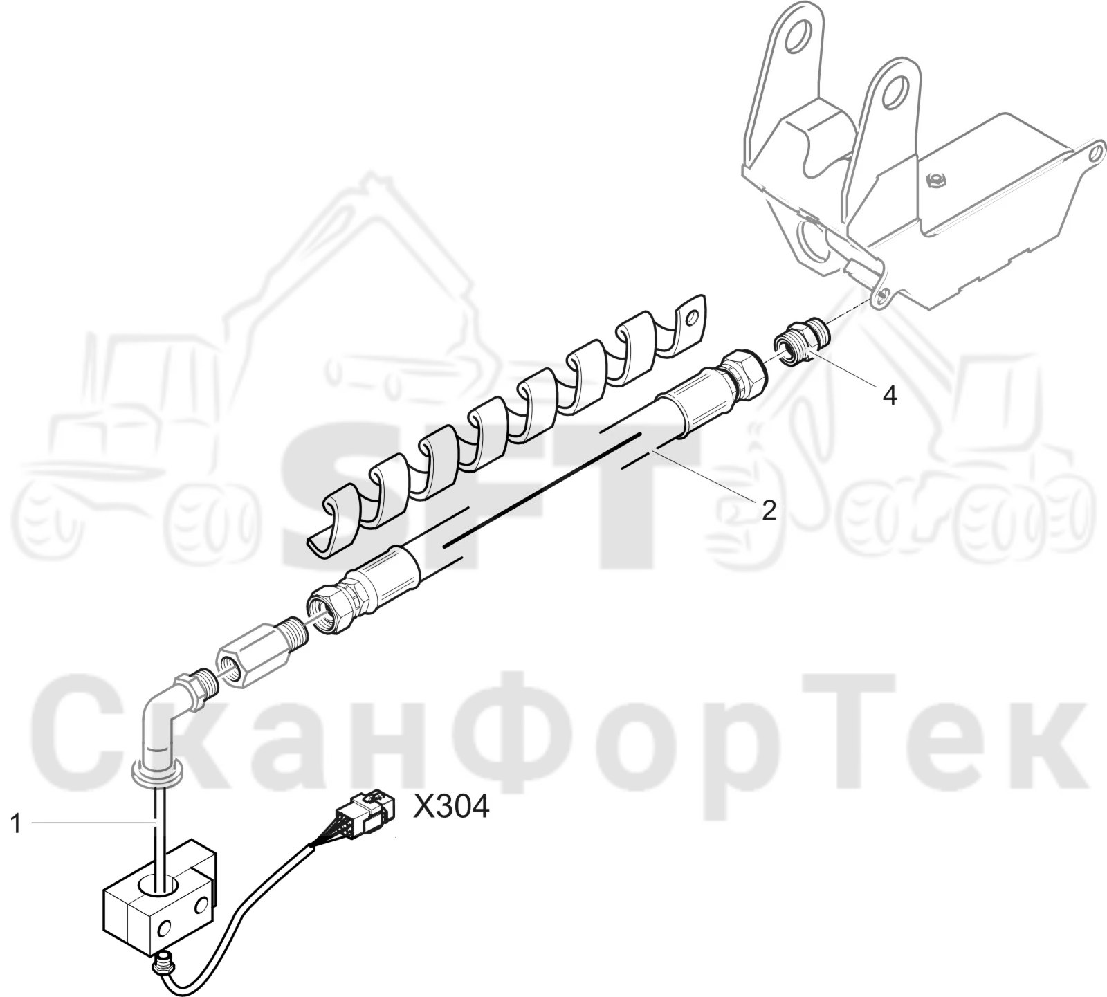 Схема: Crane-head electric JIC