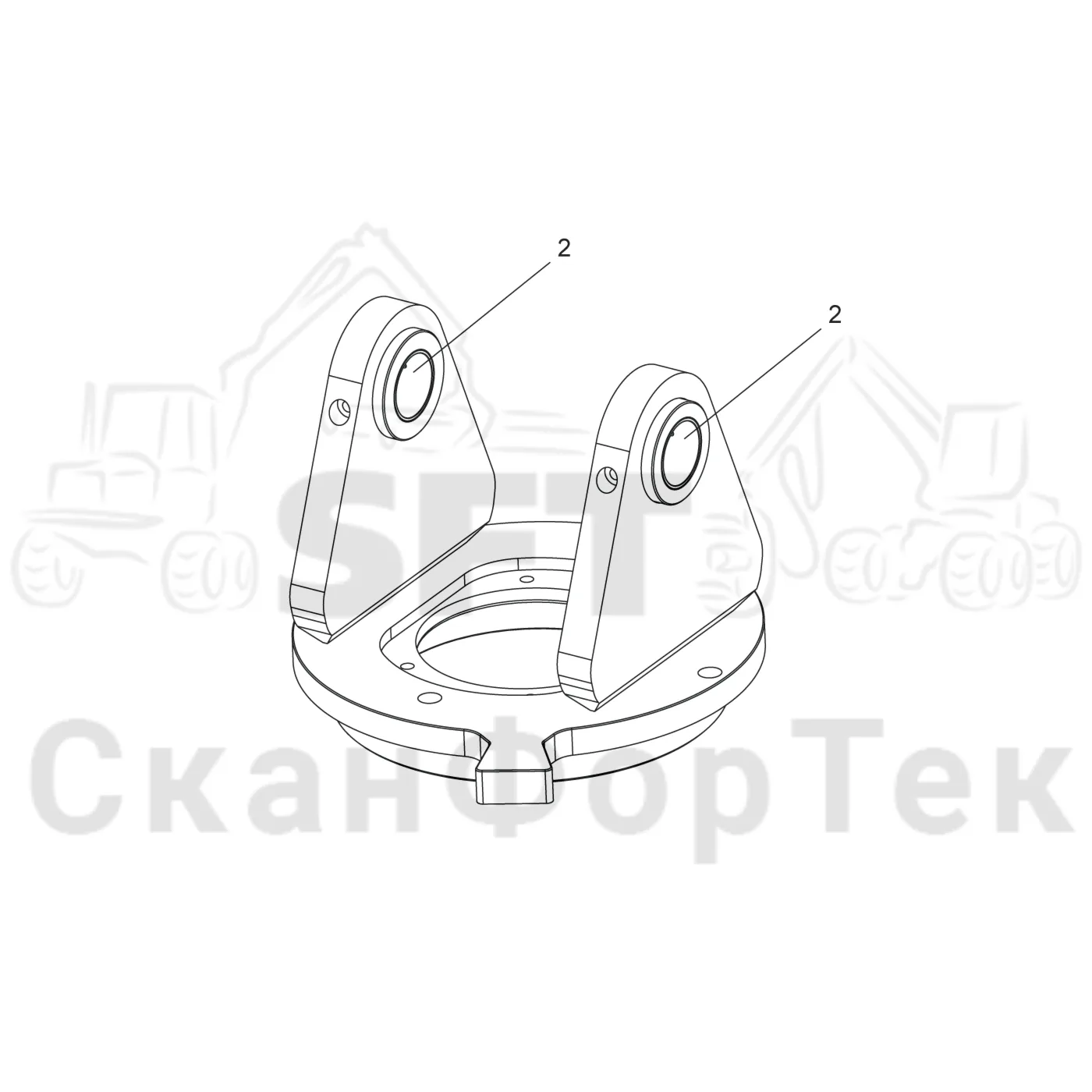 Схема: Втулка,​ Поворотная пластина