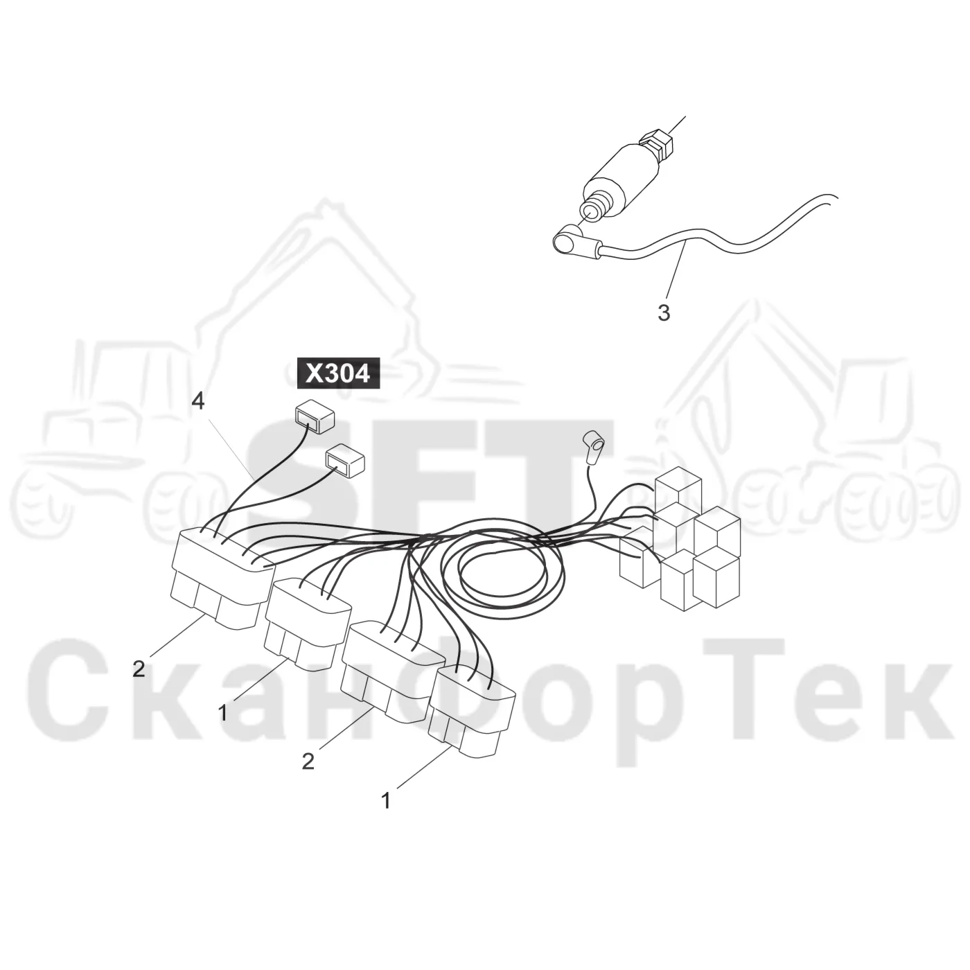 Схема: Комплект электрооборудования · Проводка