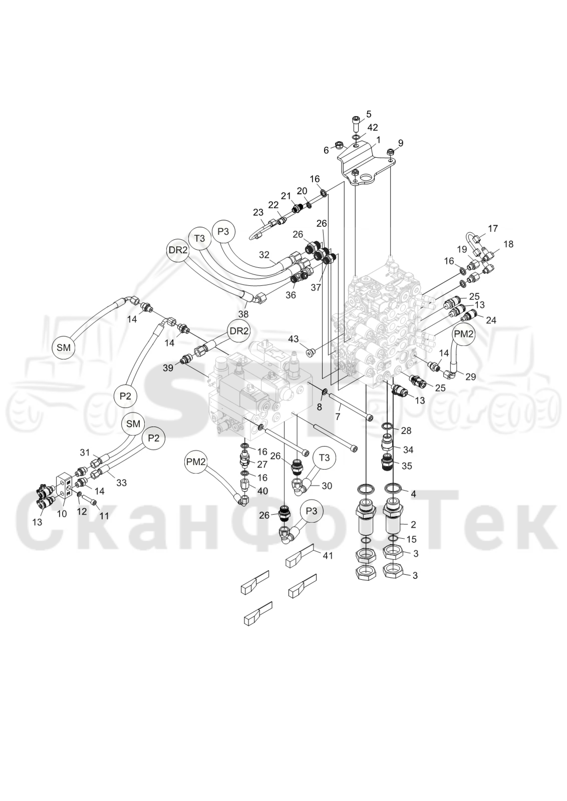 Схема: Узел клапана