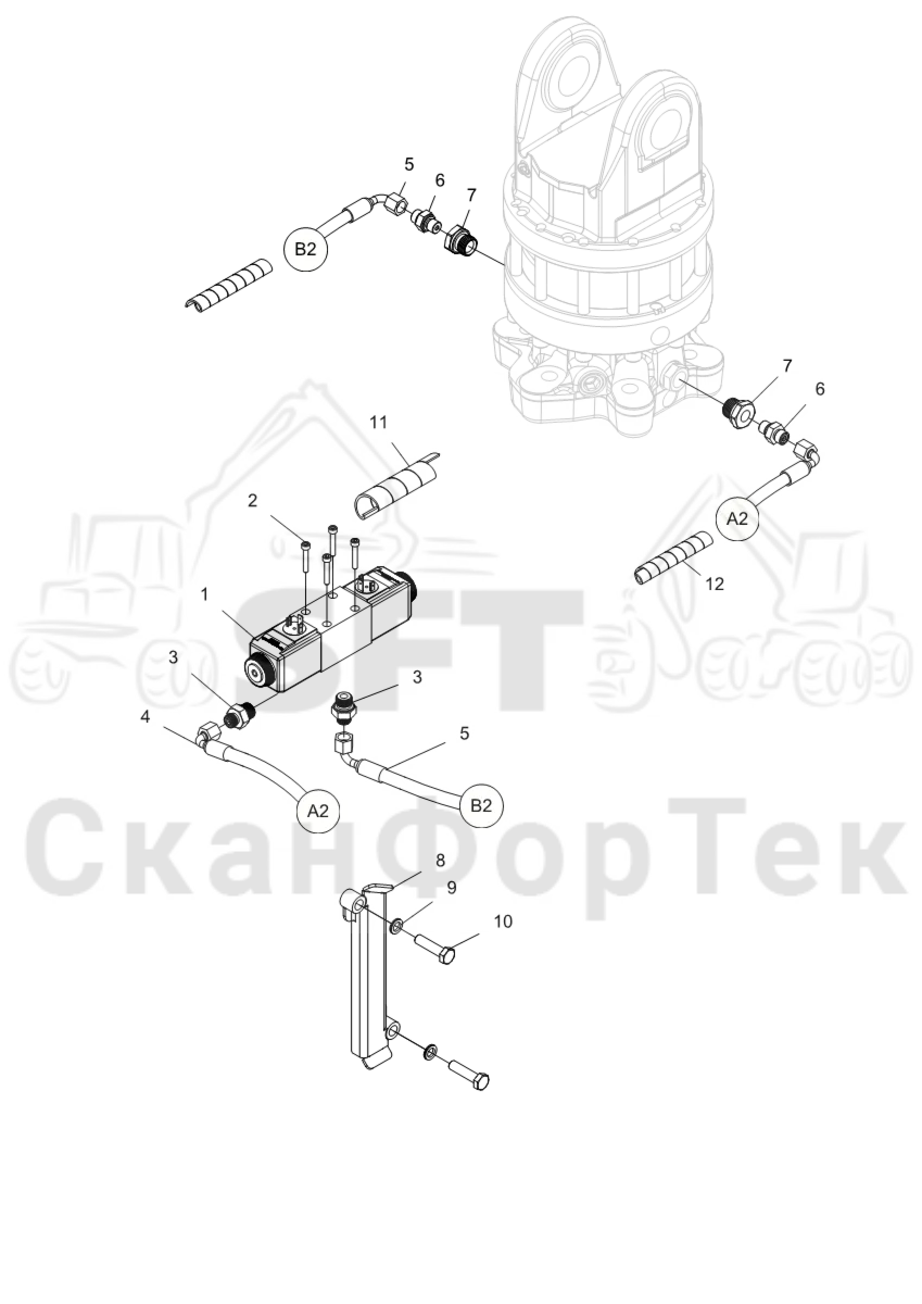 Схема: Управление ротатором
