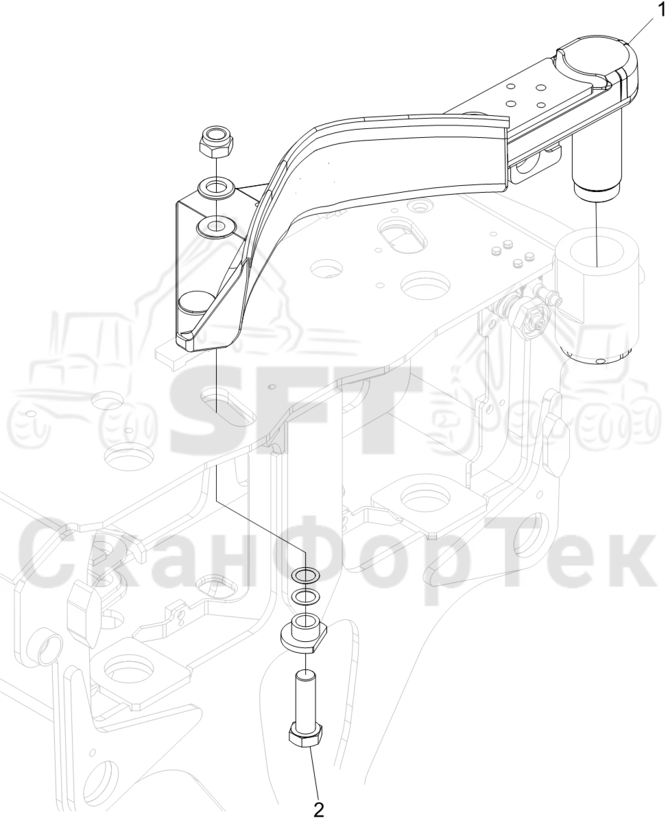 Схема: Верхний сучкорезный нож,​ стандарт
