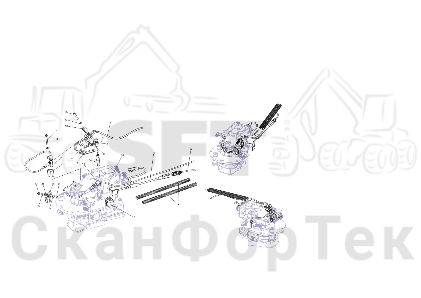 Схема: Электрооборудование устройства резки 11440020224-
