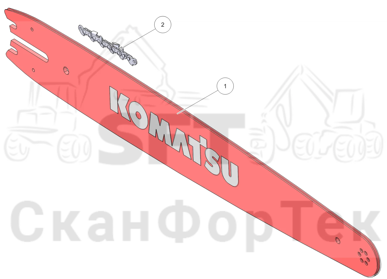Схема: 19cc Стержень пилы 90 cm 3172025030-