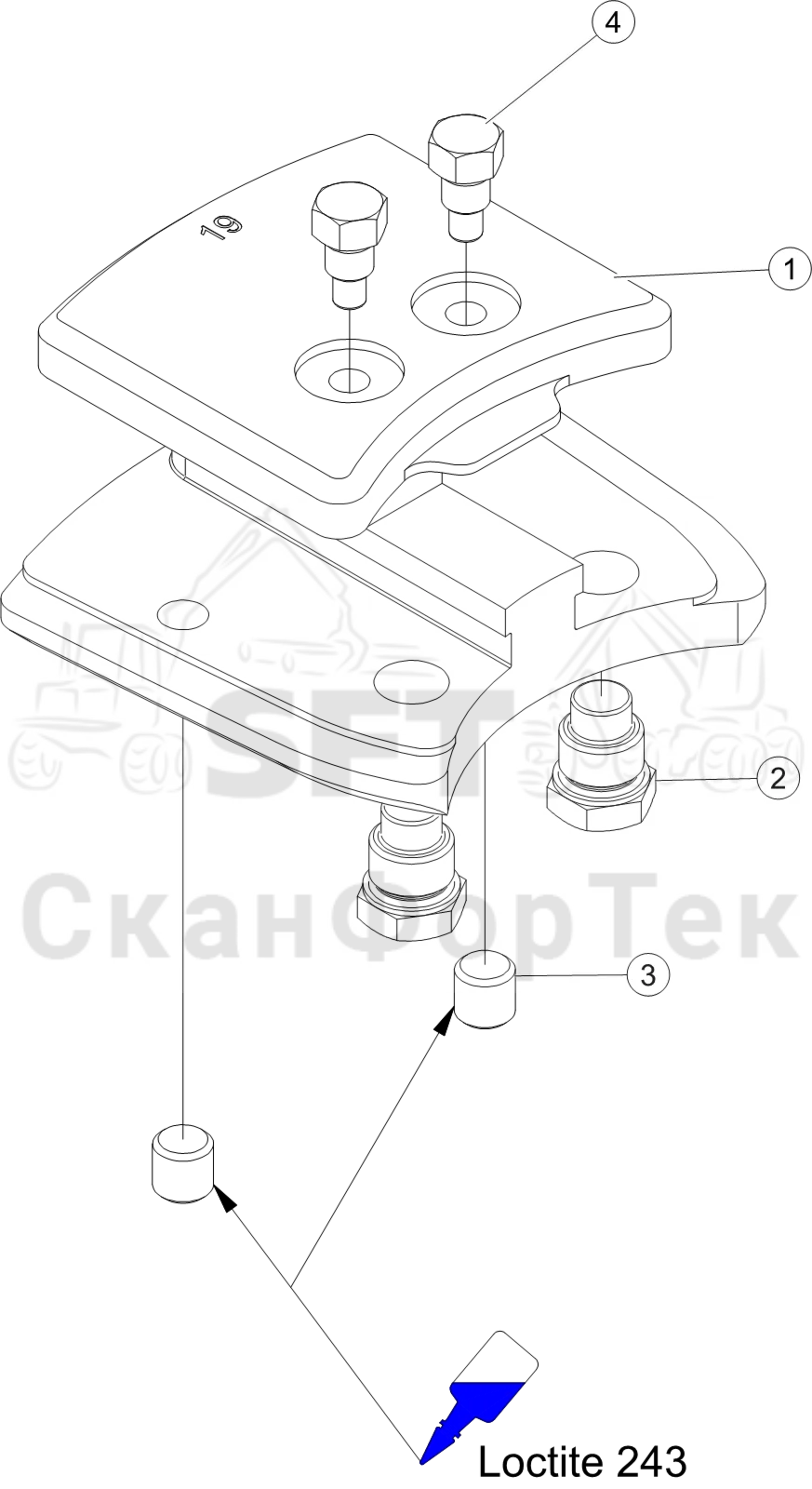 Схема: Зажим стержня пилы 3172021111-
