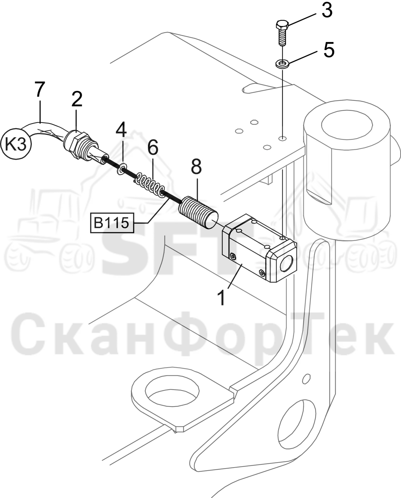 Схема: Датчик 3172018121-