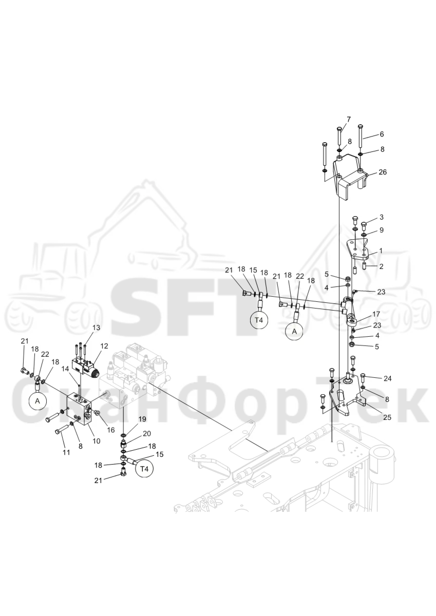 Схема: Верхний сучкорезный нож/Гидравлика 3172024120-