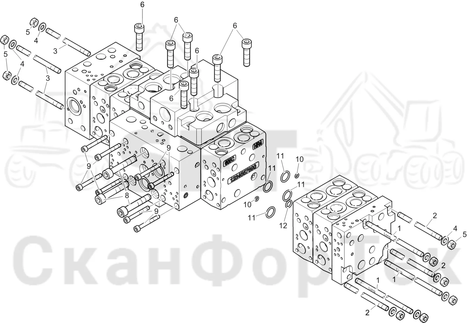 Схема: Valve assembly 3701003427-