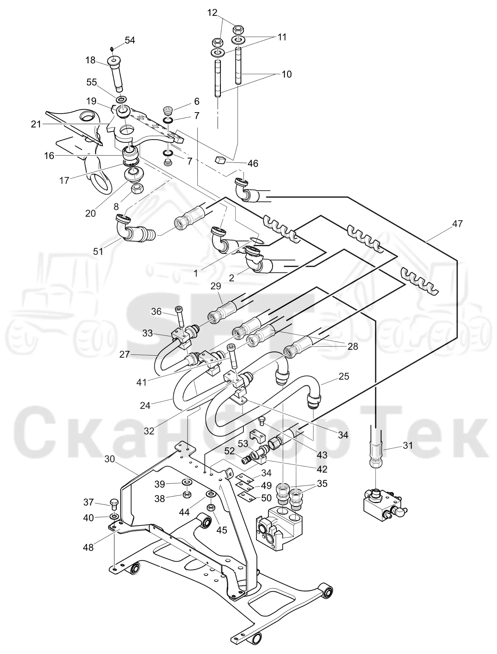 Схема: Connecting kit 3701003475-