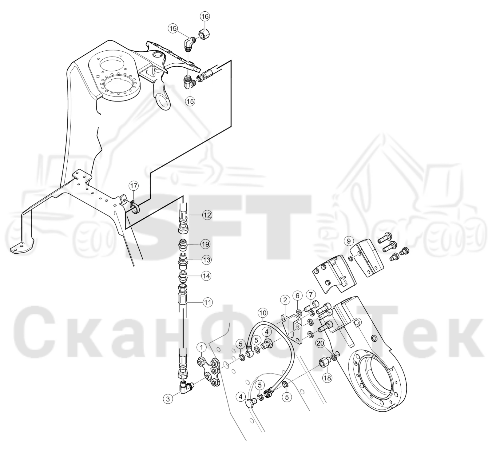 Схема: Корчевка пней 3701003475-