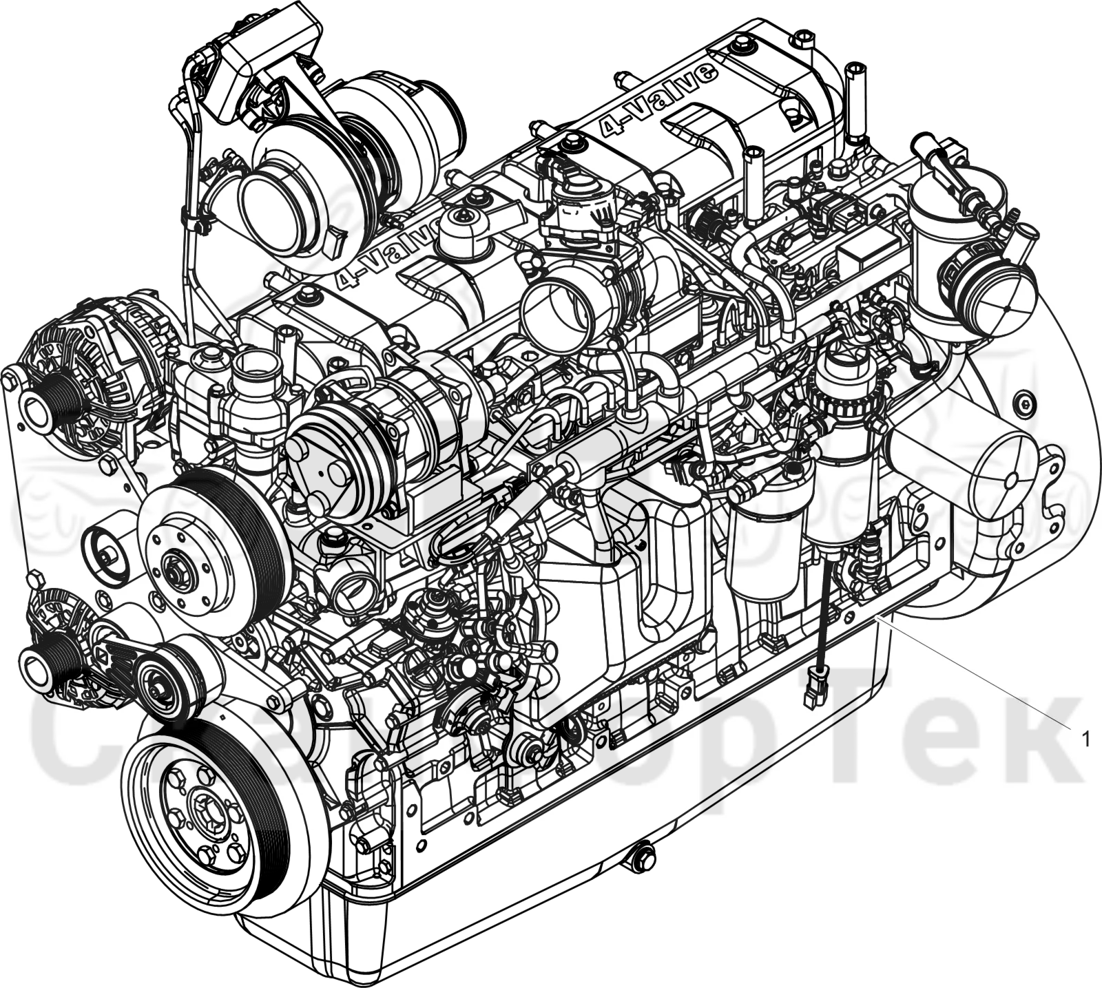 Схема: Двигатель