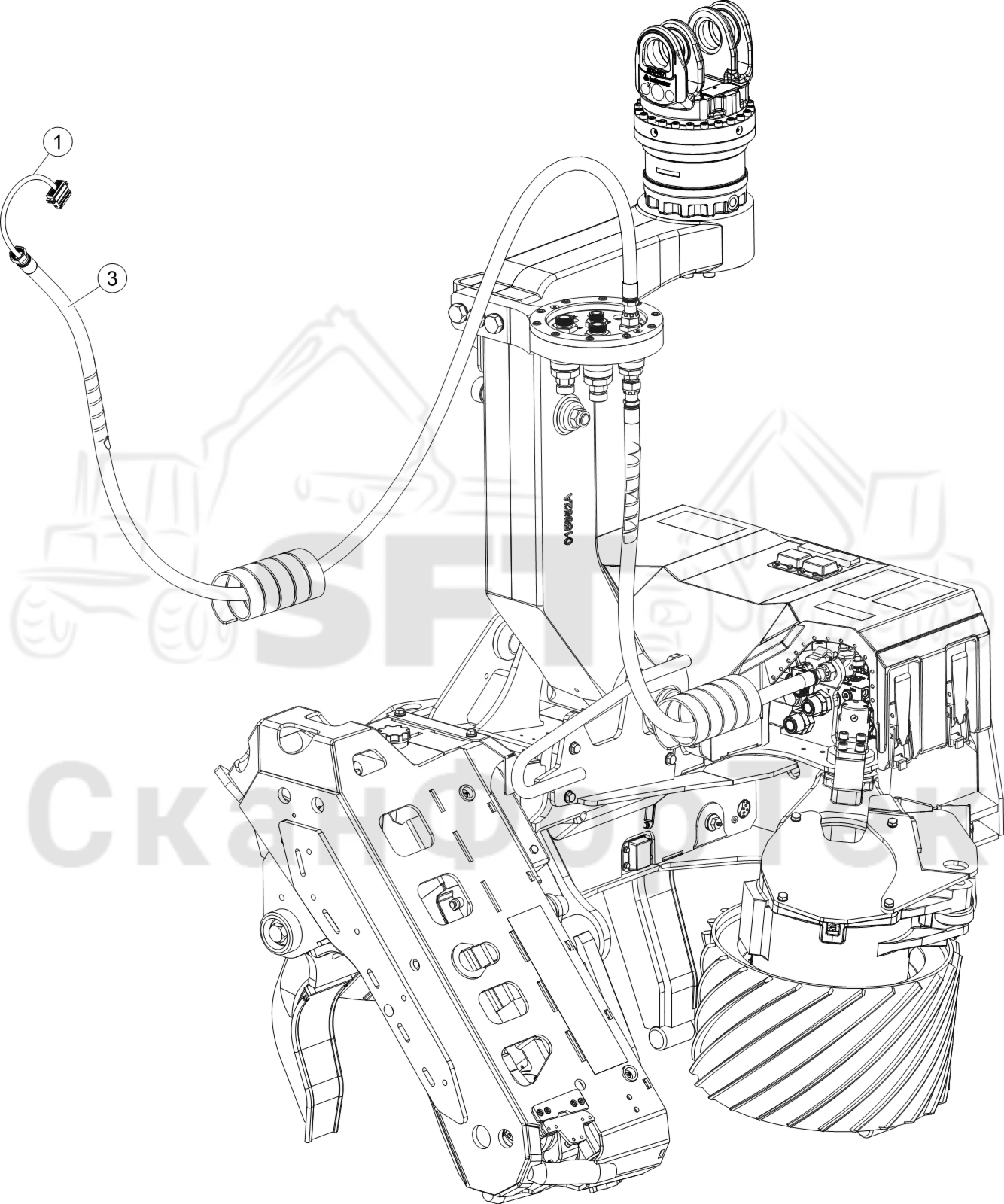 Схема: Комплект электрооборудования PC200F 3162120011-