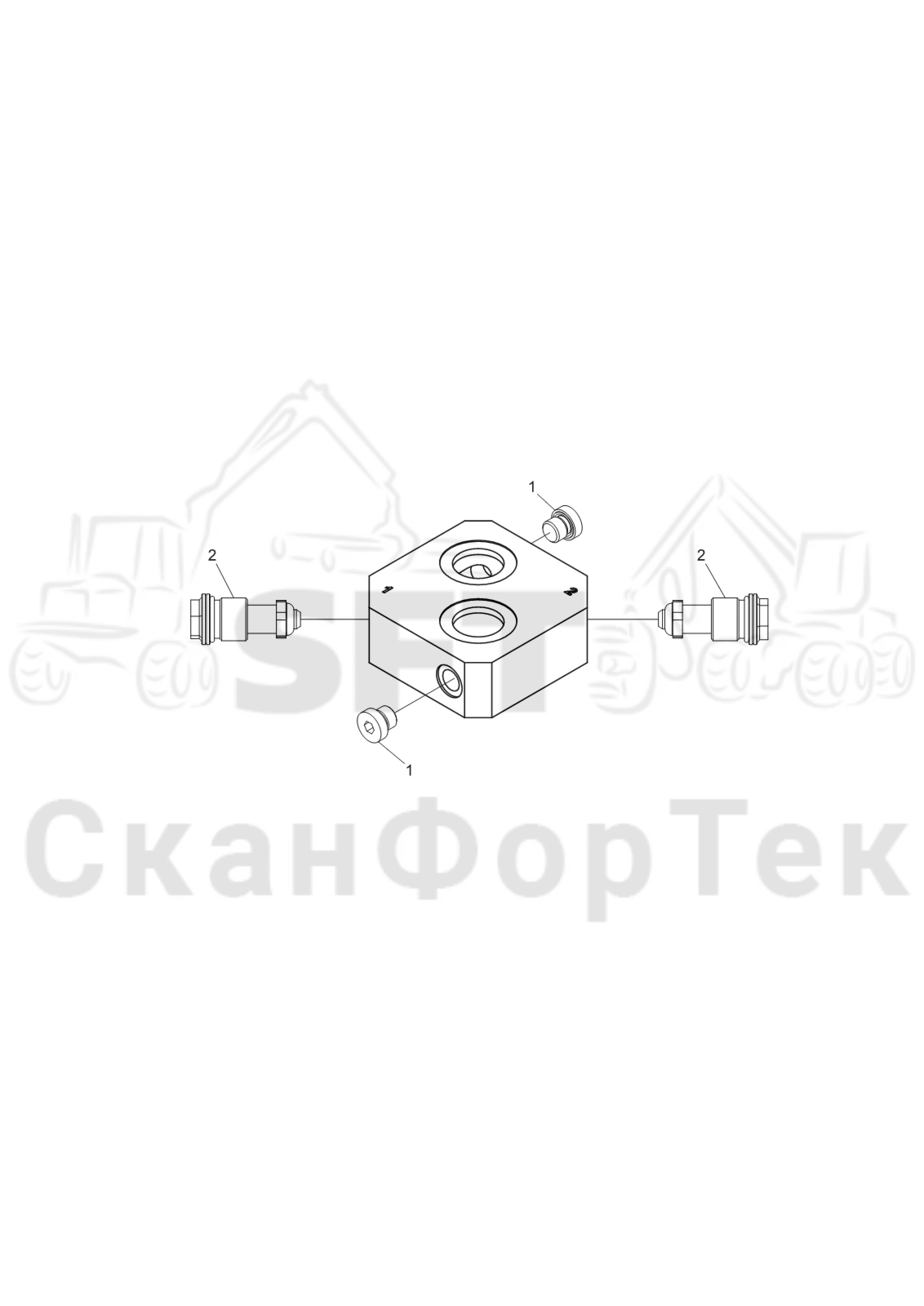 Схема: Crossover valve 3162122094-