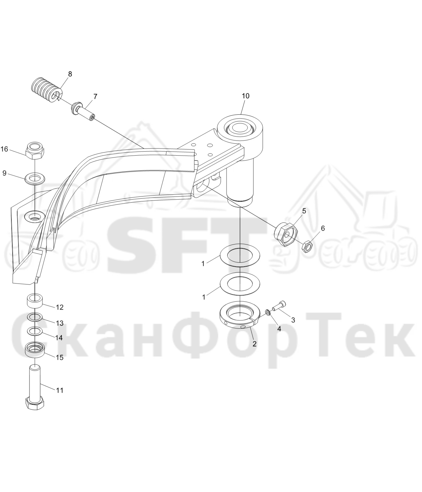 Схема: Верхний сучкорезный нож 3162122094-