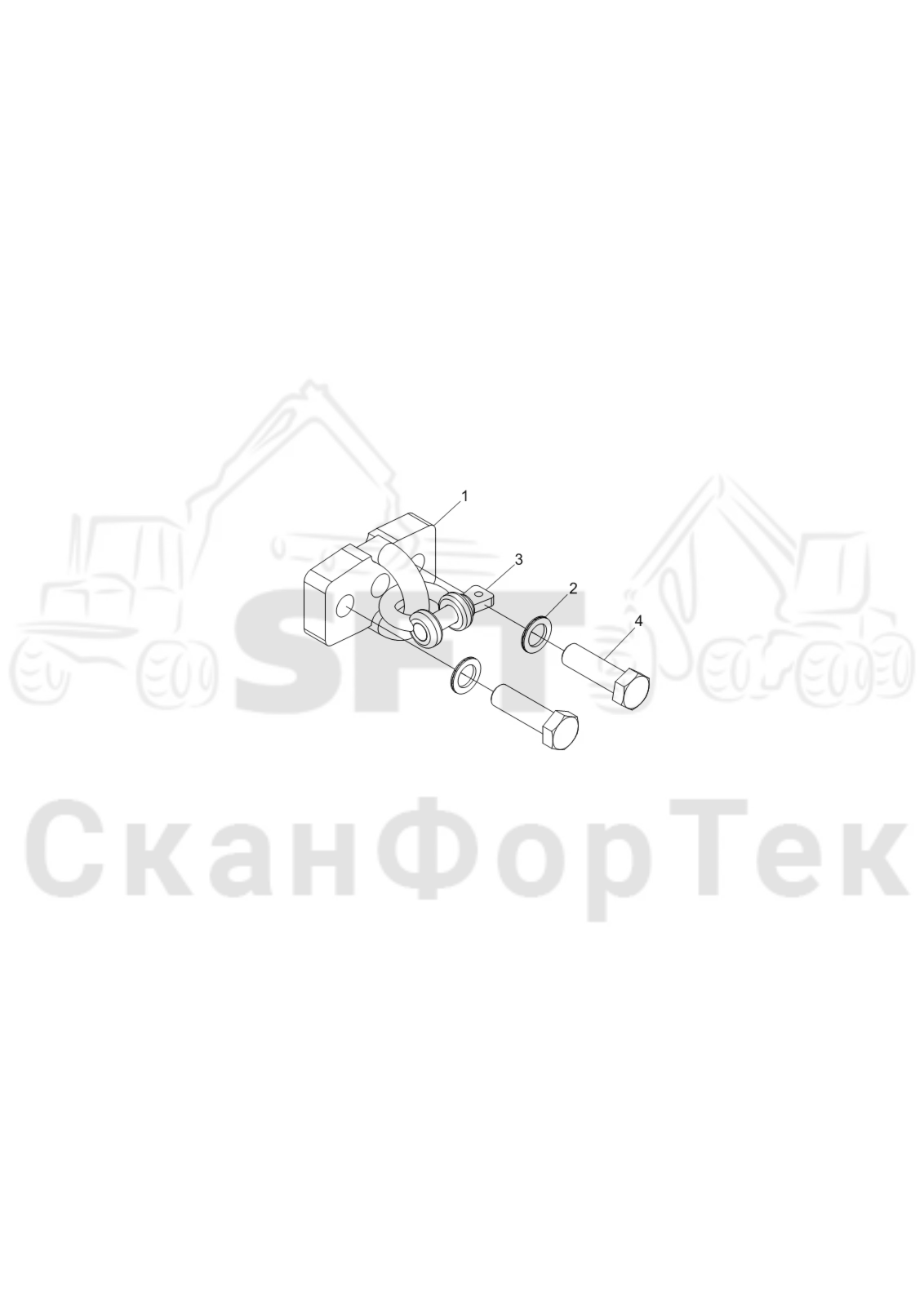 Схема: Установка цепи