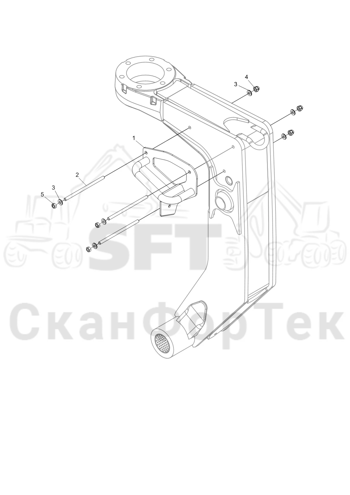 Схема: Защитный кронштейн 3162122094-
