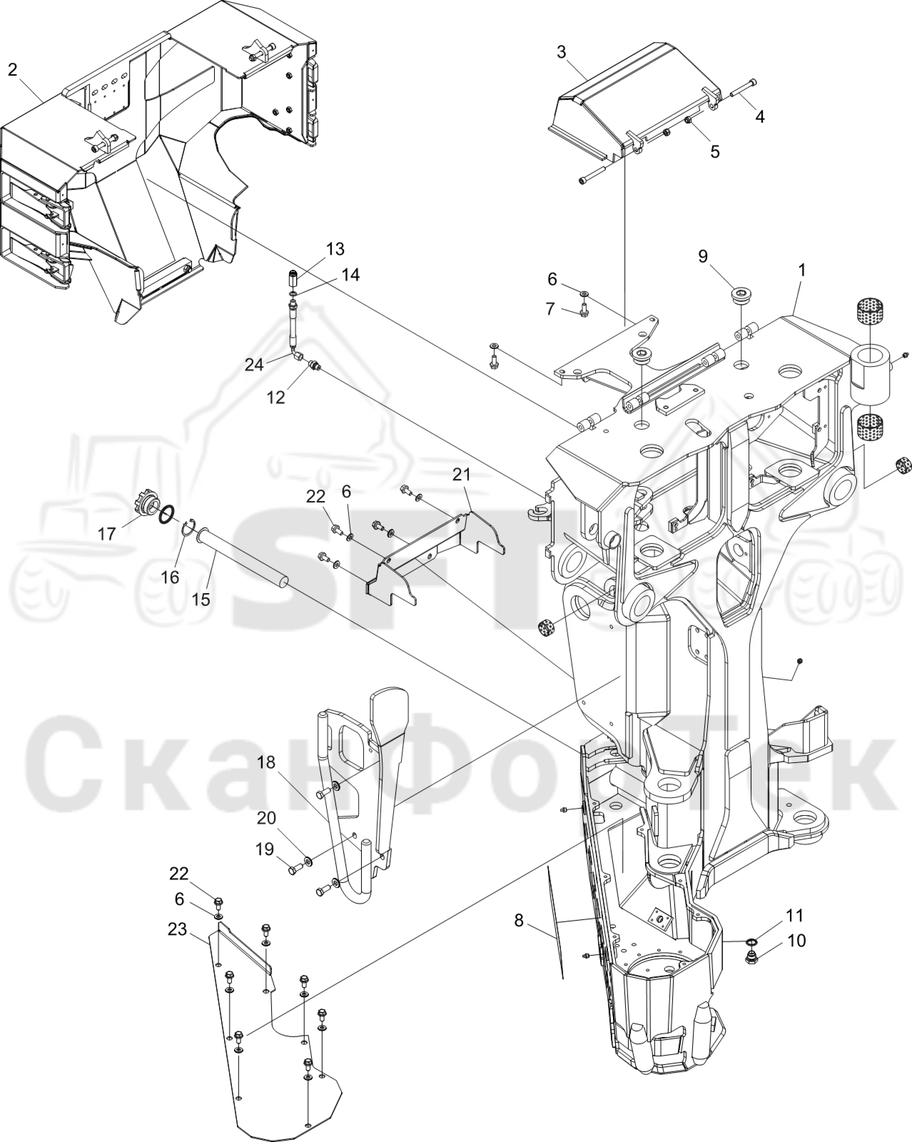 Схема: шасси 3162024142-