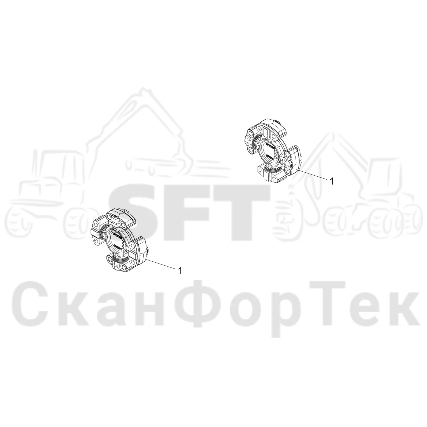 Схема: Карданный вал · Карданный шарнир