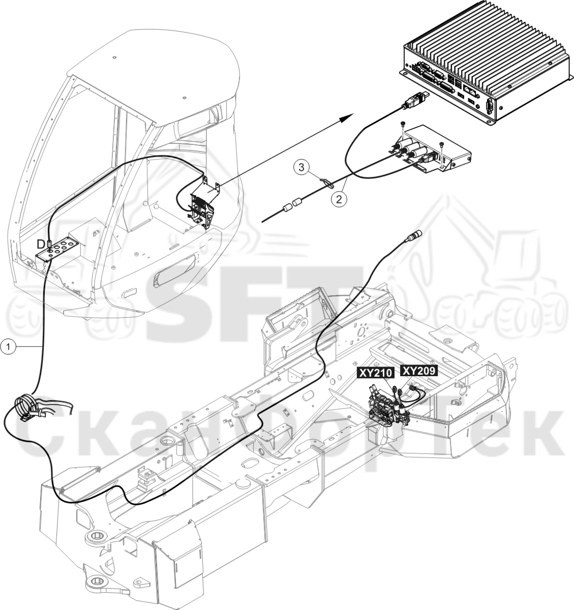 Схема: Комплект электрооборудования Лебедка