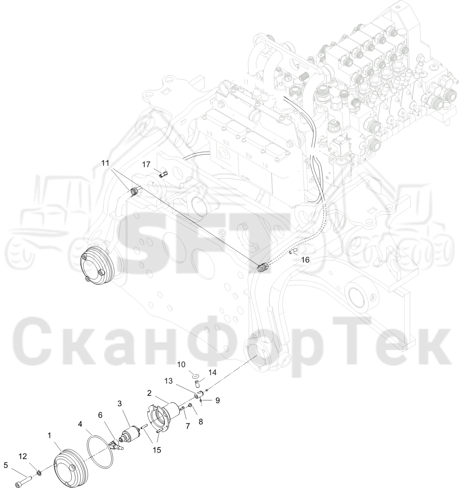 Схема: Измерение диаметра