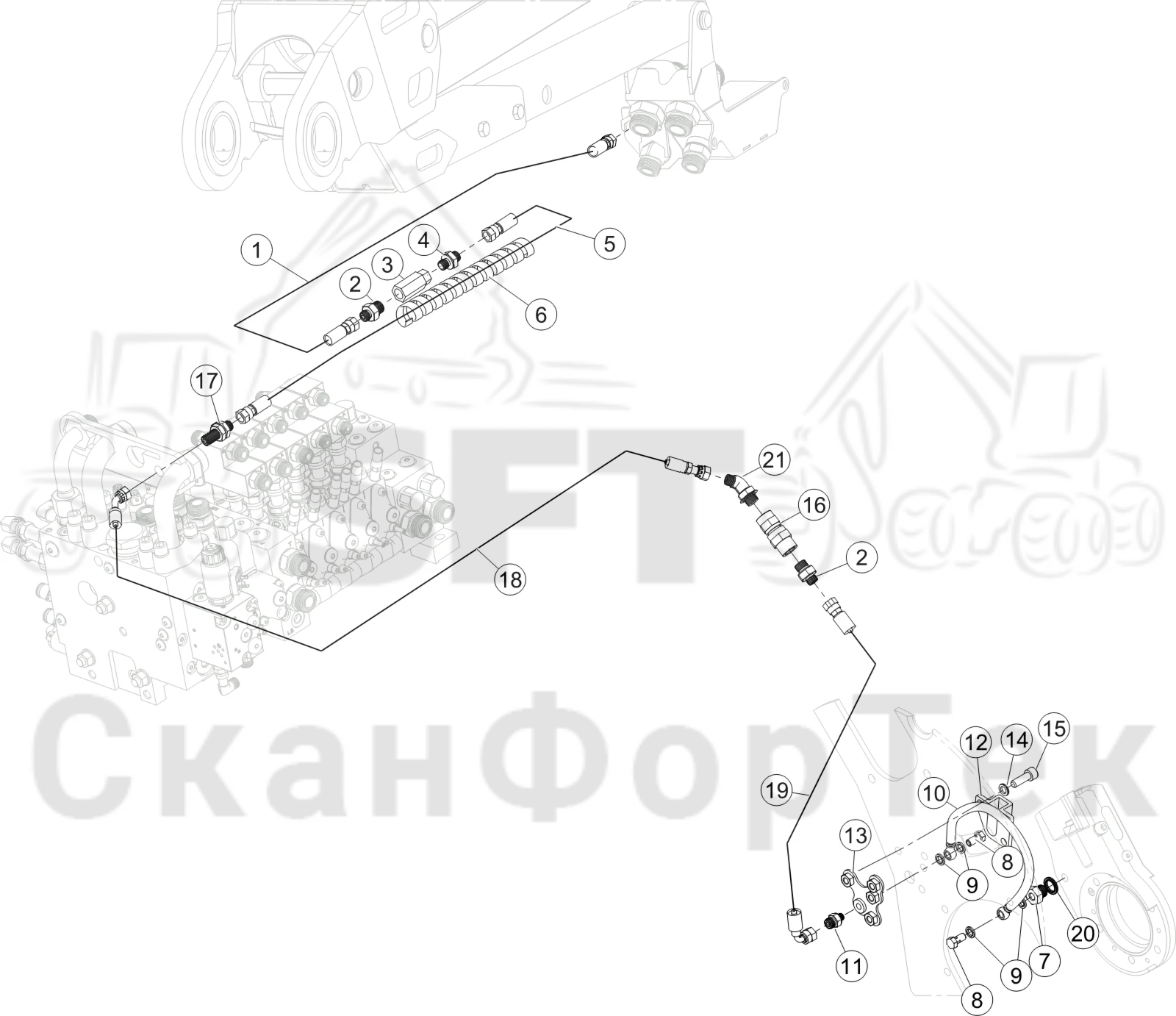 Схема: Корчевка пней